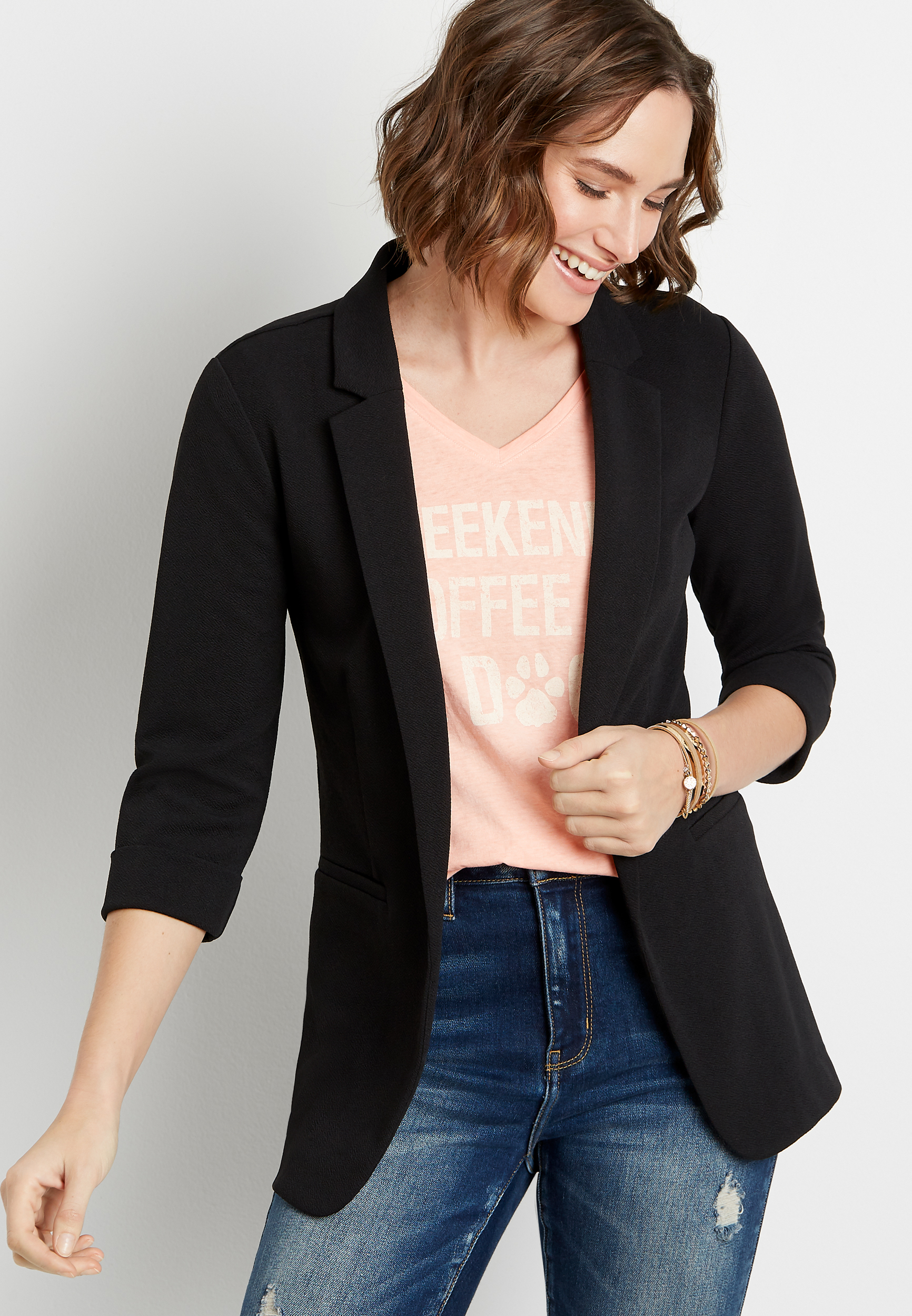 Blazer with hotsell open sleeves