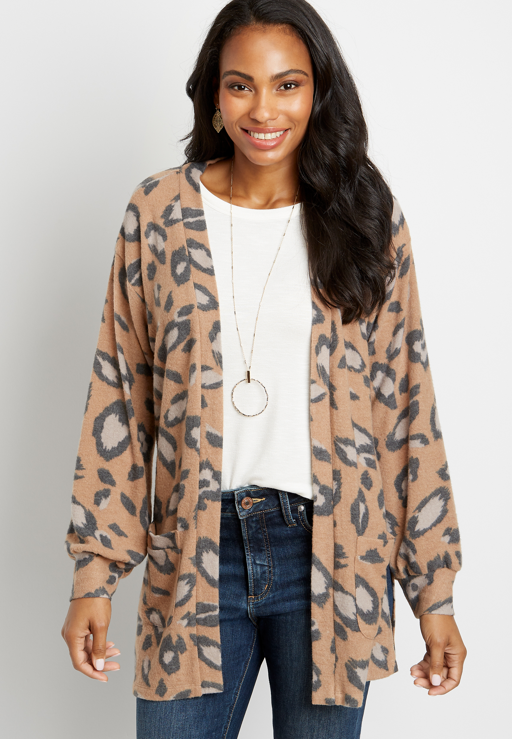 トップス Fake As Flowers Bobby Leopard Cardigan トップス Fake As Flowers Bobby Leopard Cardigan Fake As Flowers