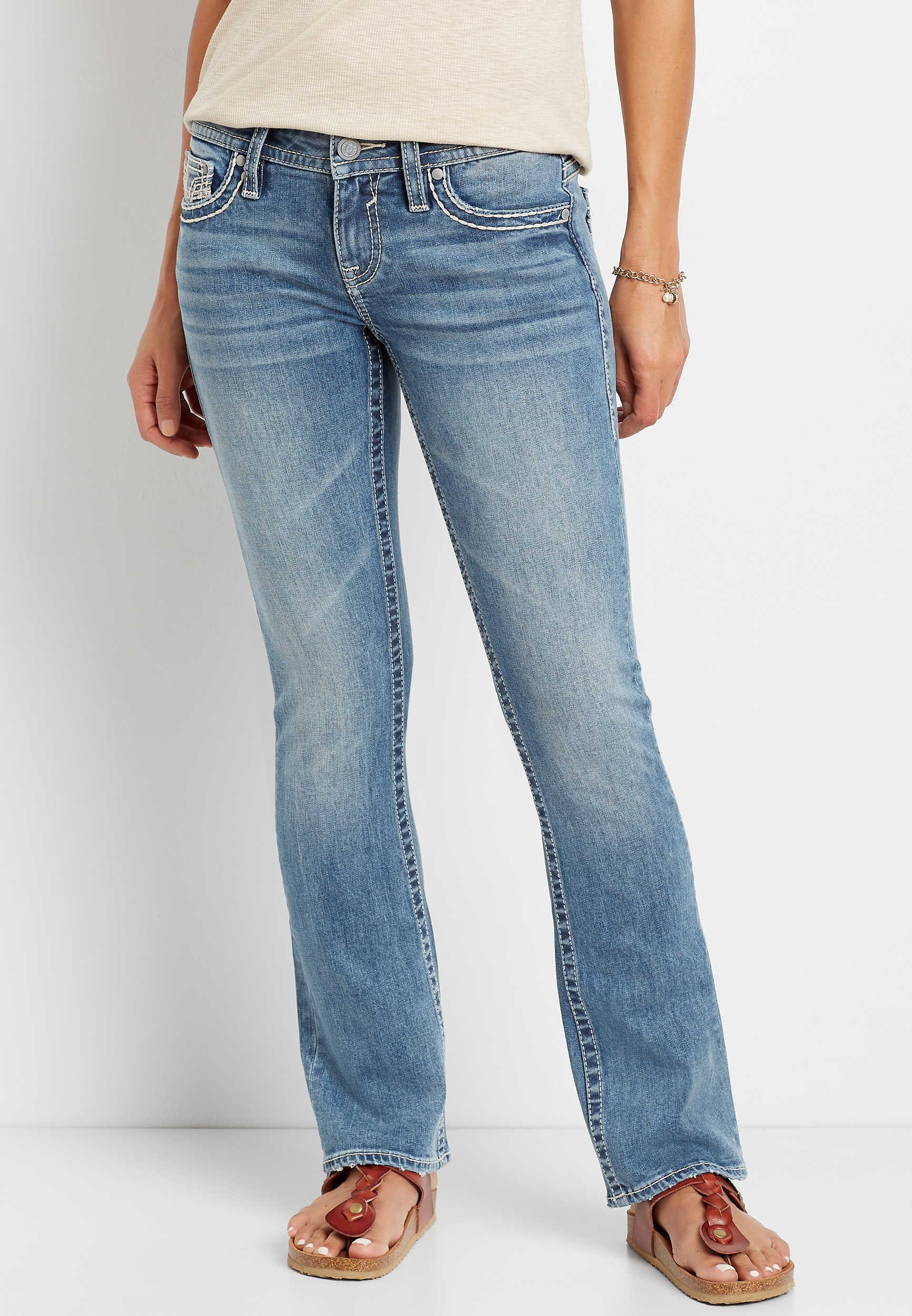 vigoss slim boot cut jeans