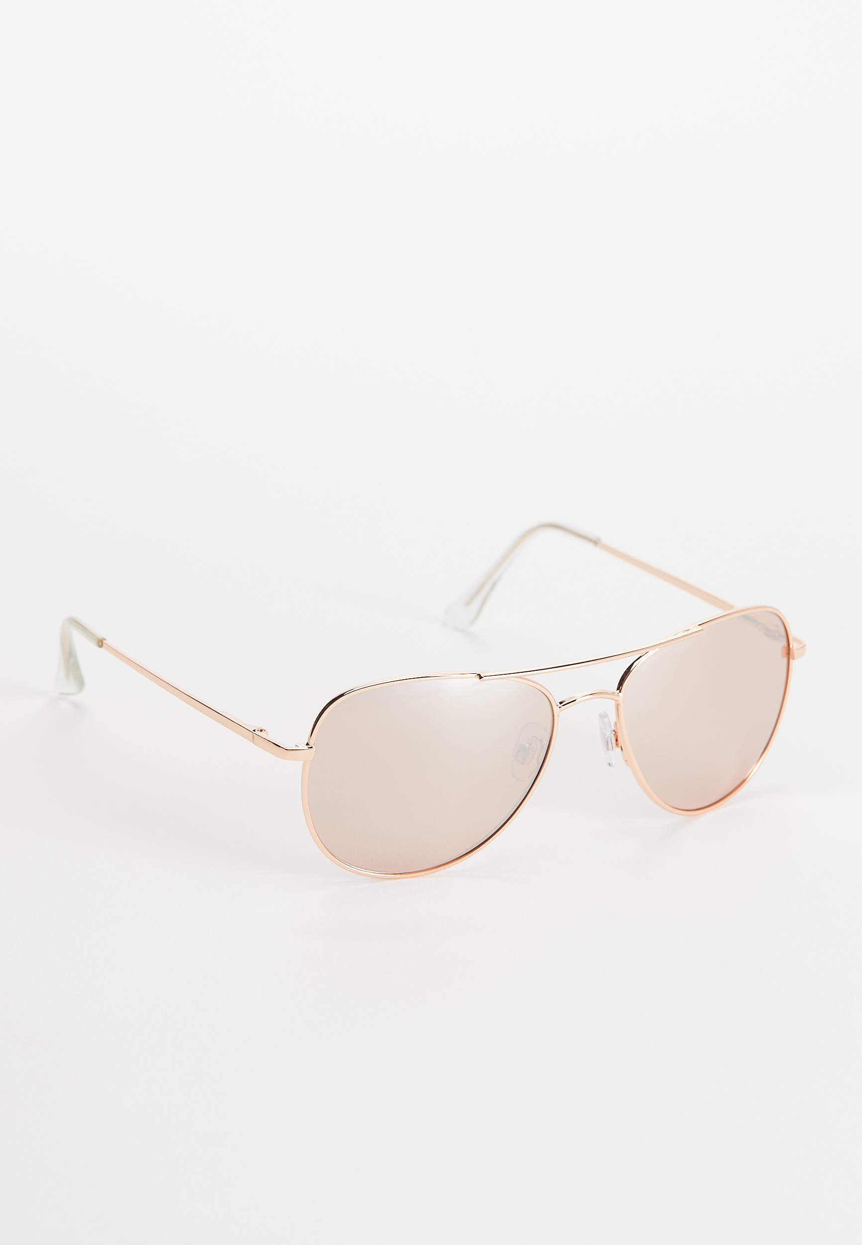 Aviator rose shop gold sunglasses