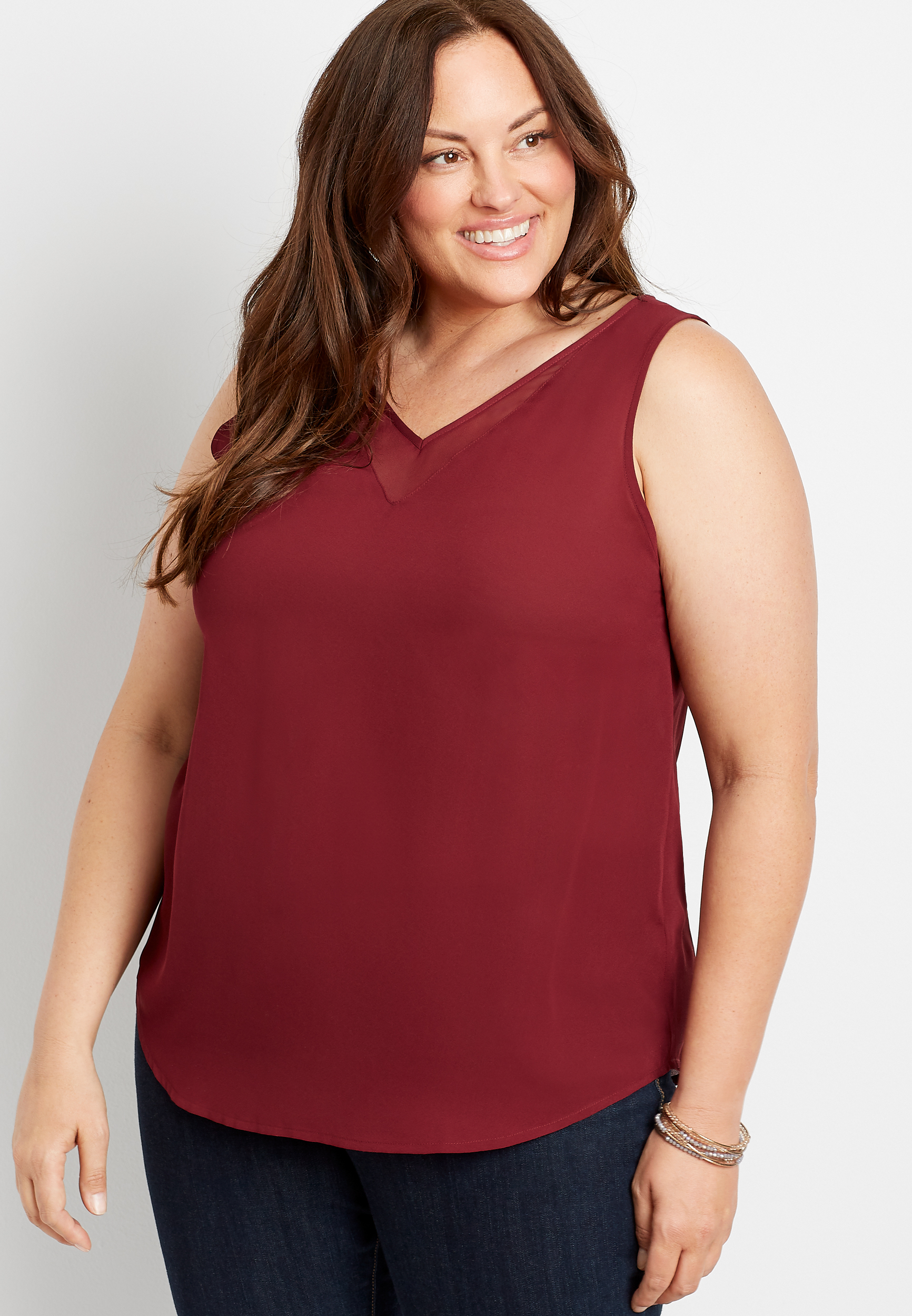 sheer tank top plus size