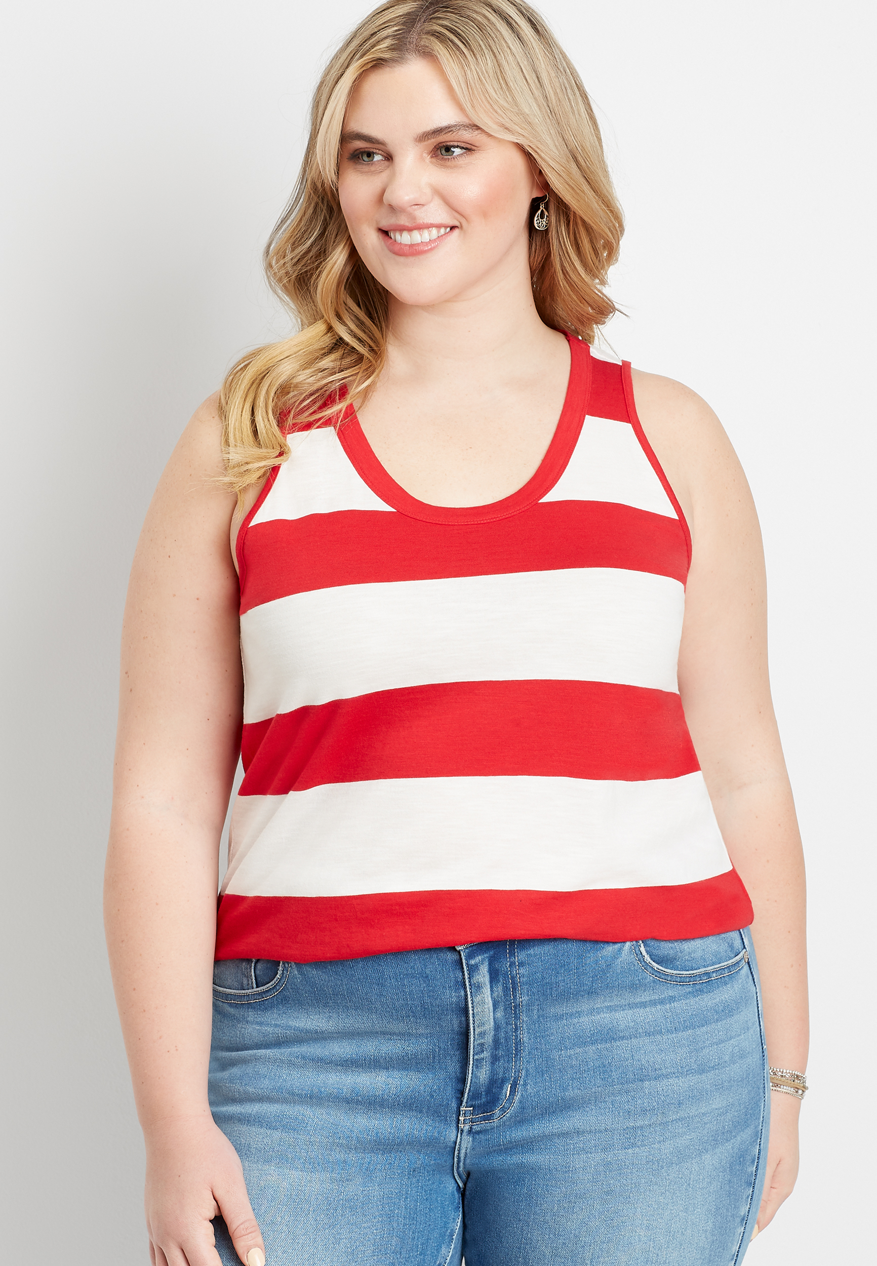 cute red tank top