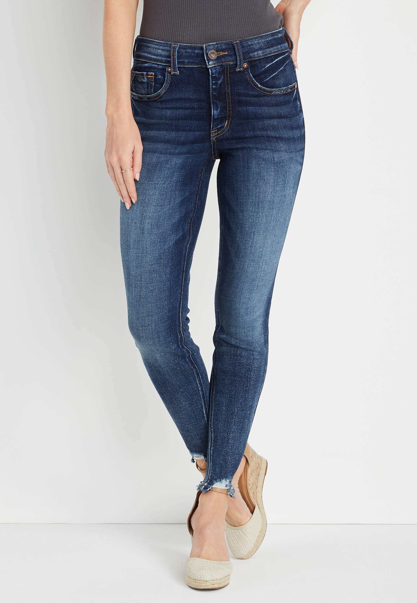 edgely™ Super Skinny High Rise Button Fly Jean