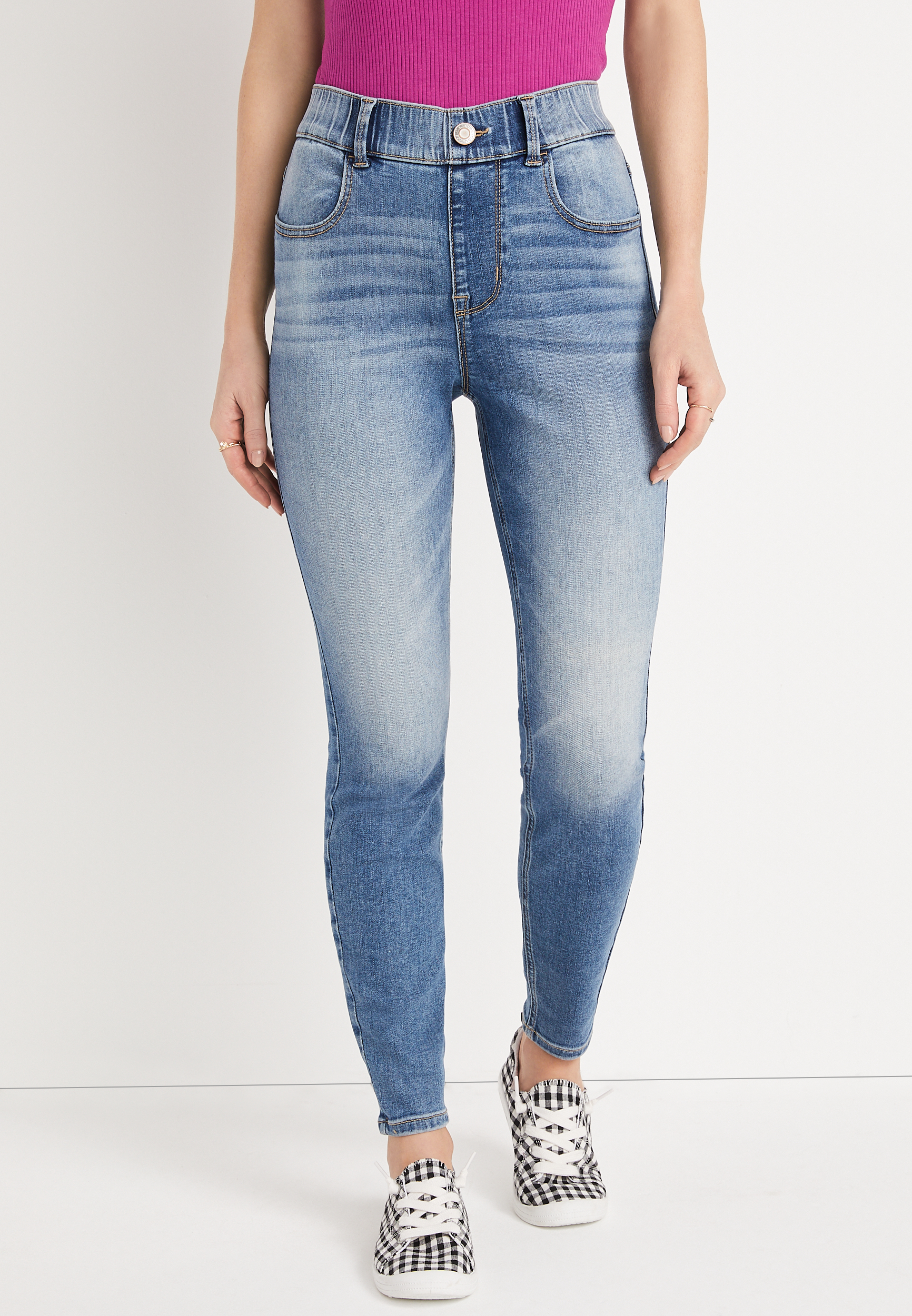 m jeans by maurices™ Cool Comfort Pull On Super High Rise Jegging