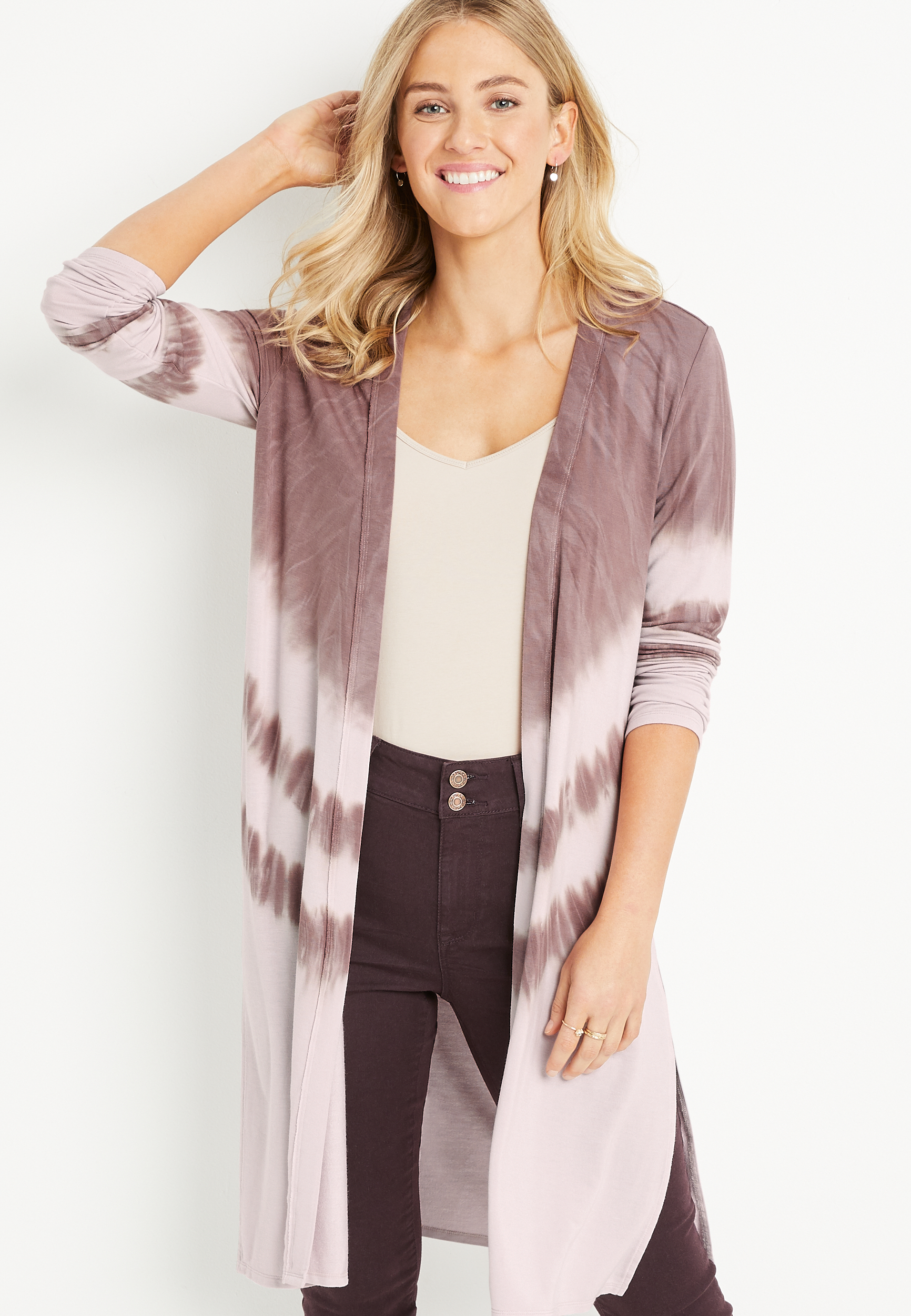 Tie dye shop cardigan duster