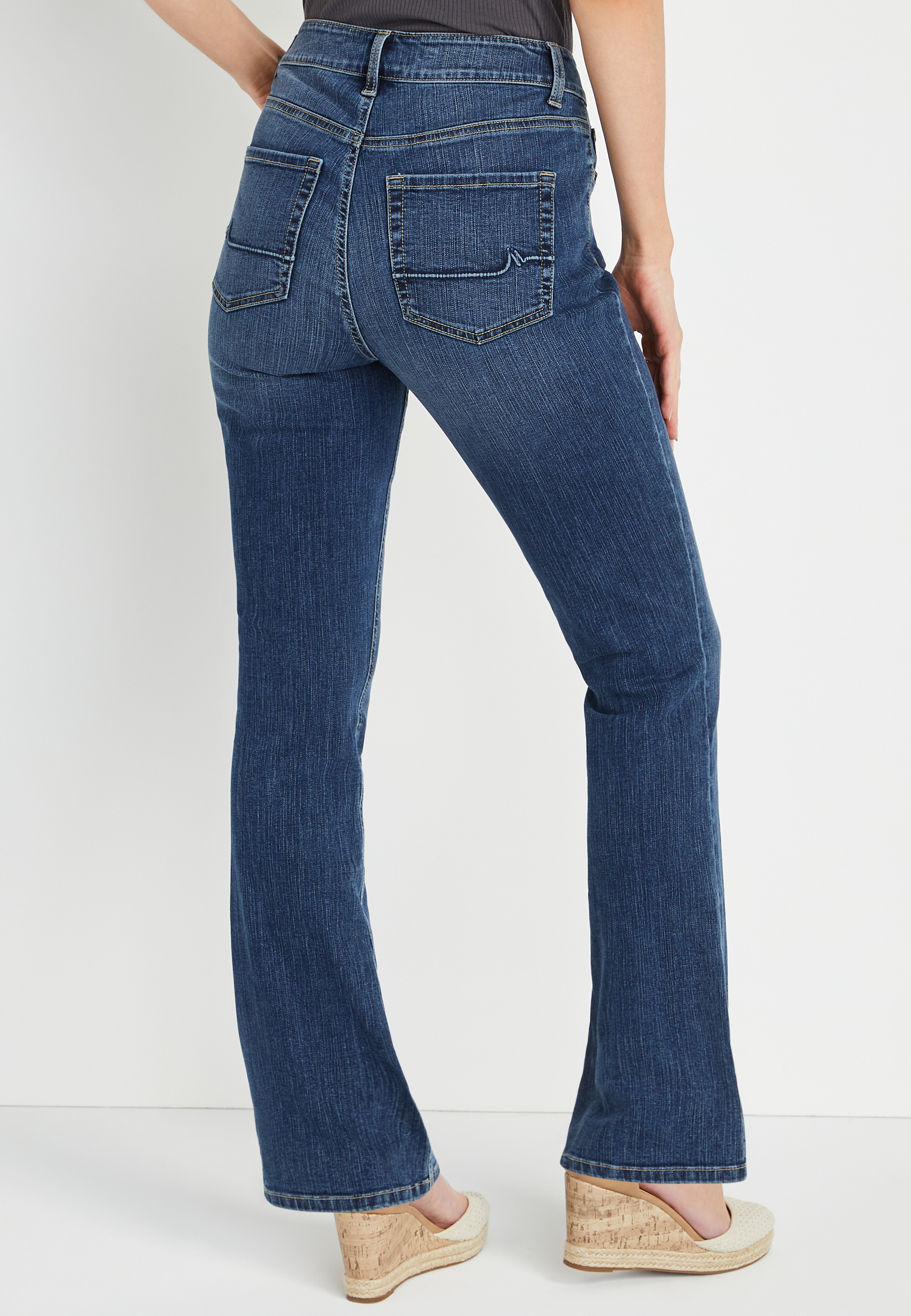 m jeans by maurices™ Classic Slim Boot Curvy High Rise Jean