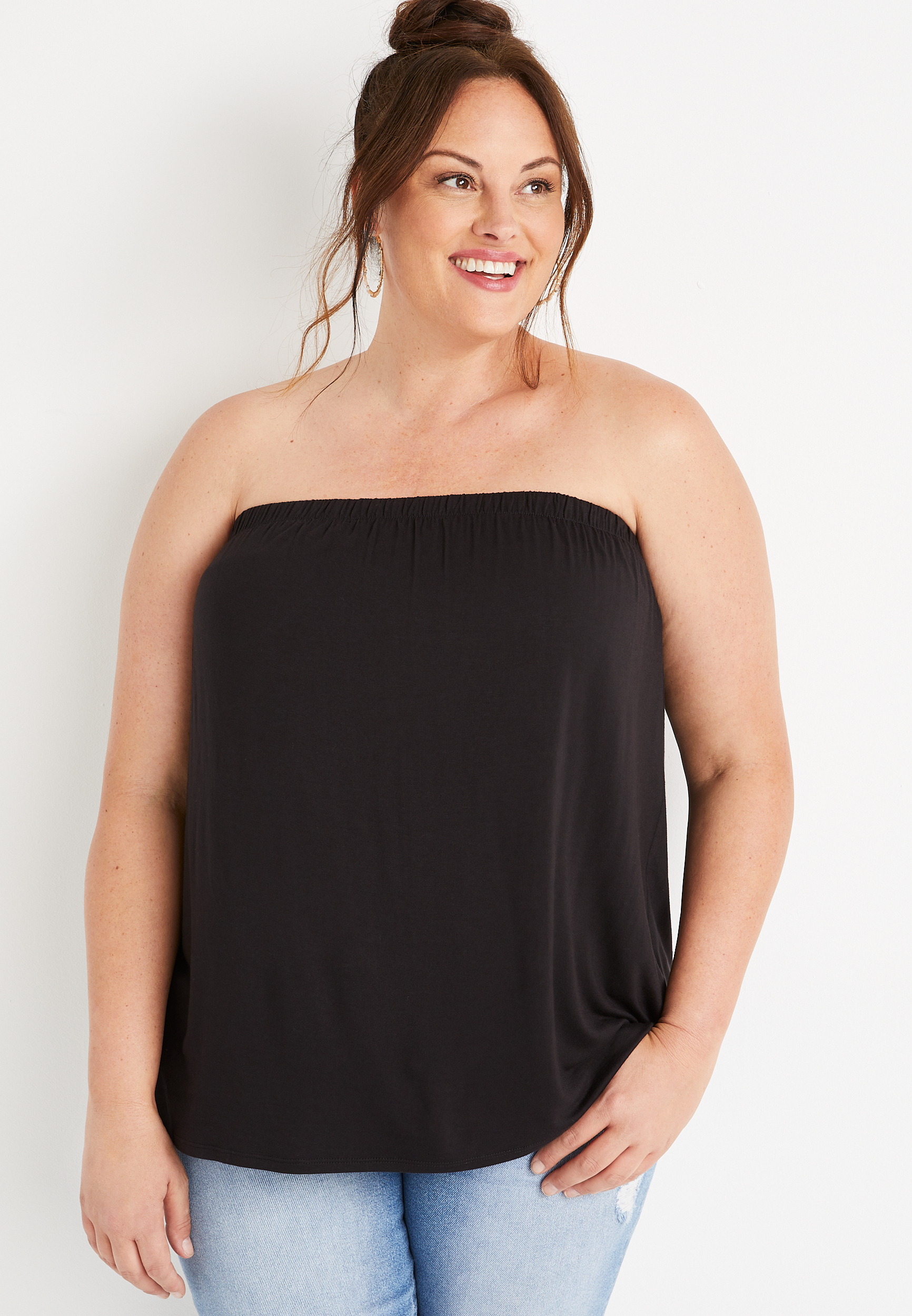 Plus Size Black Tube Top | maurices