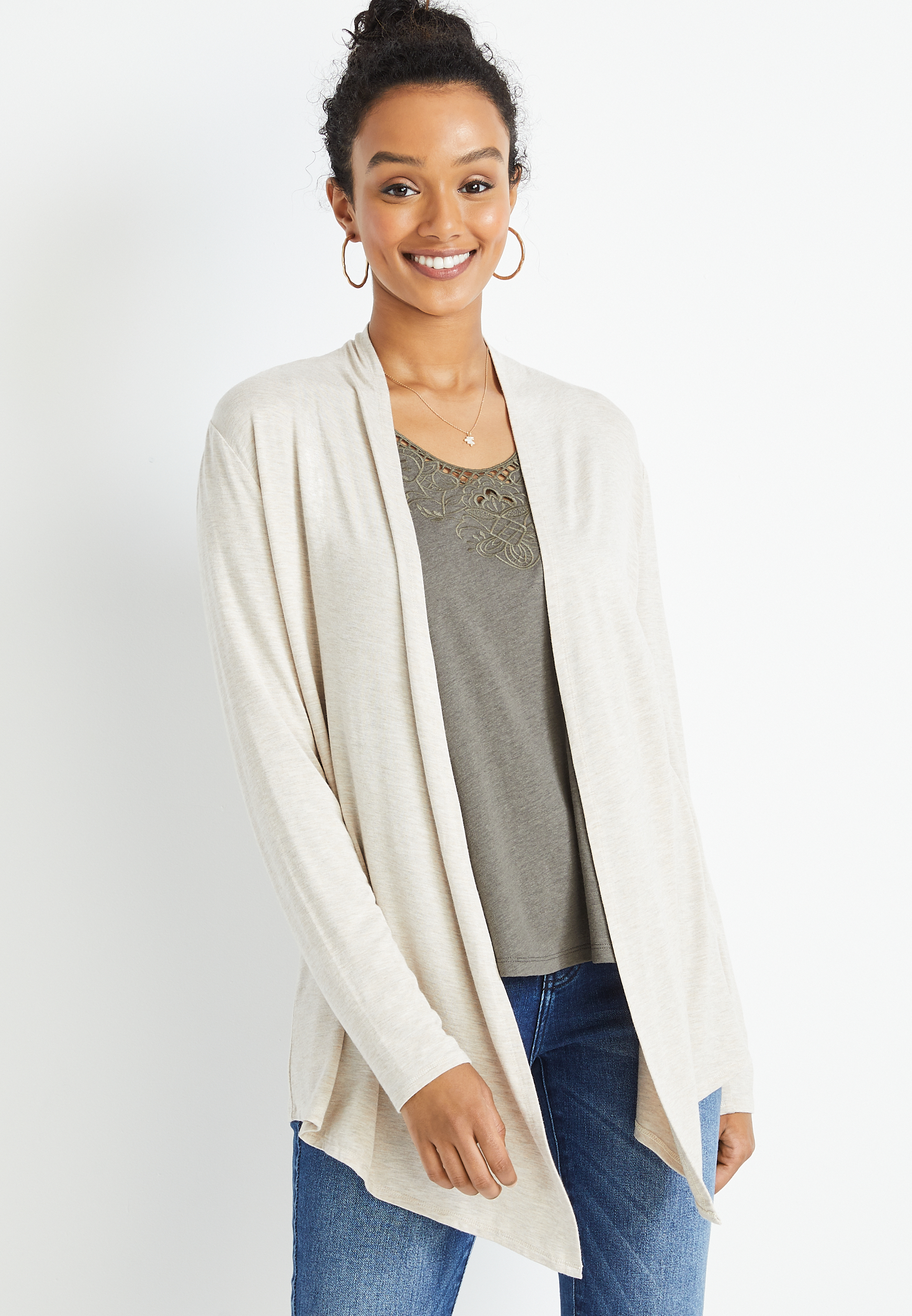 Oatmeal colored cardigan hotsell