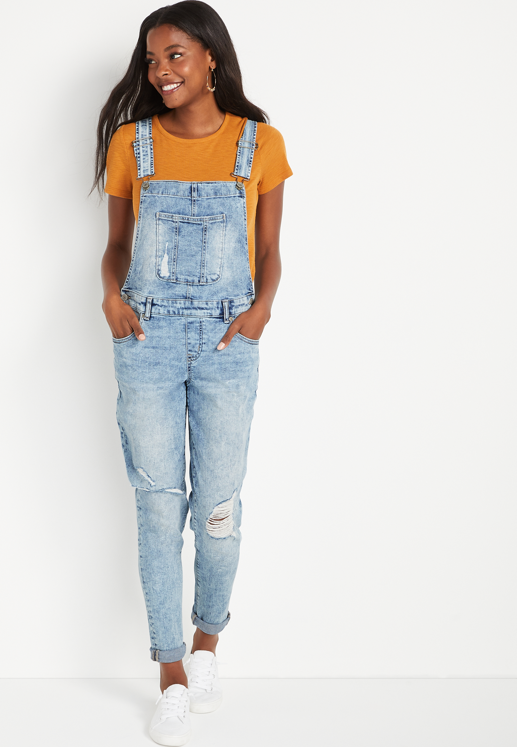 Boyfriend sales jean overalls