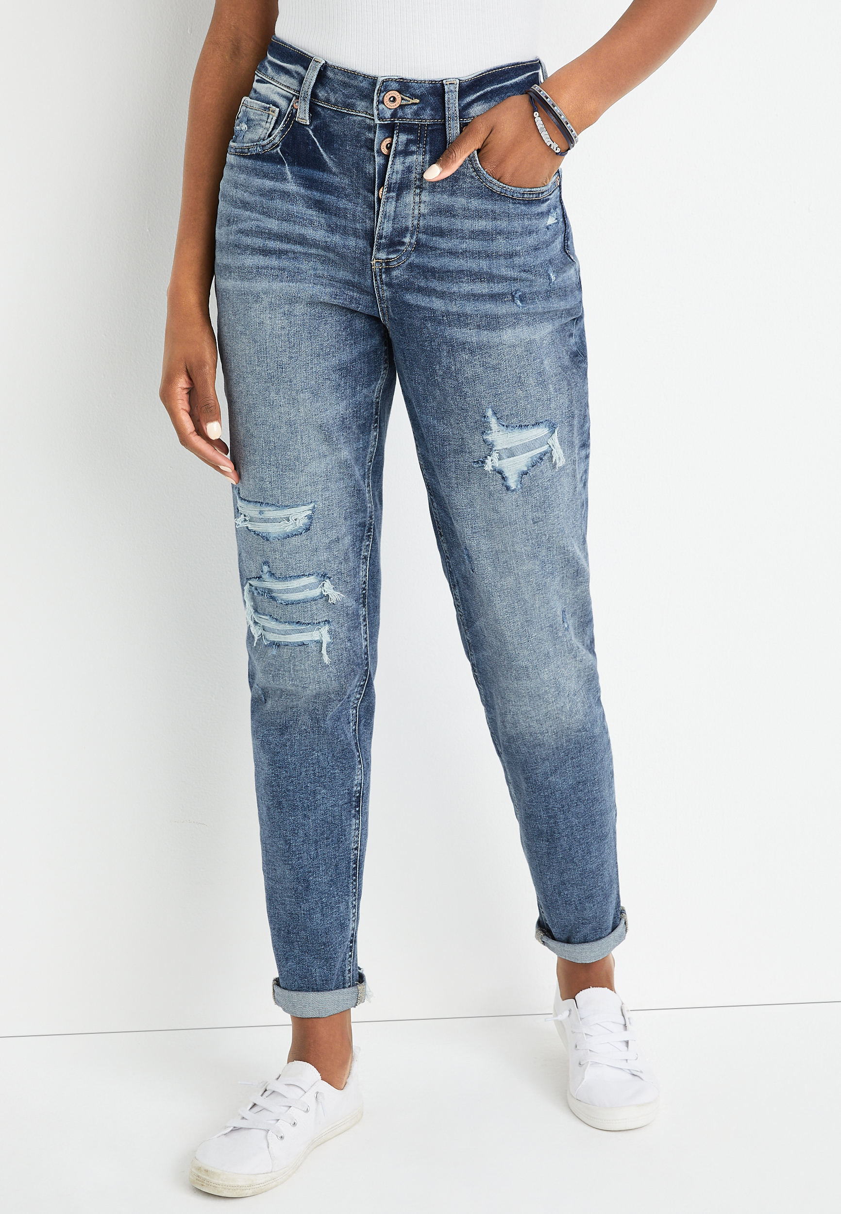 Maurices hot sale distressed jeans