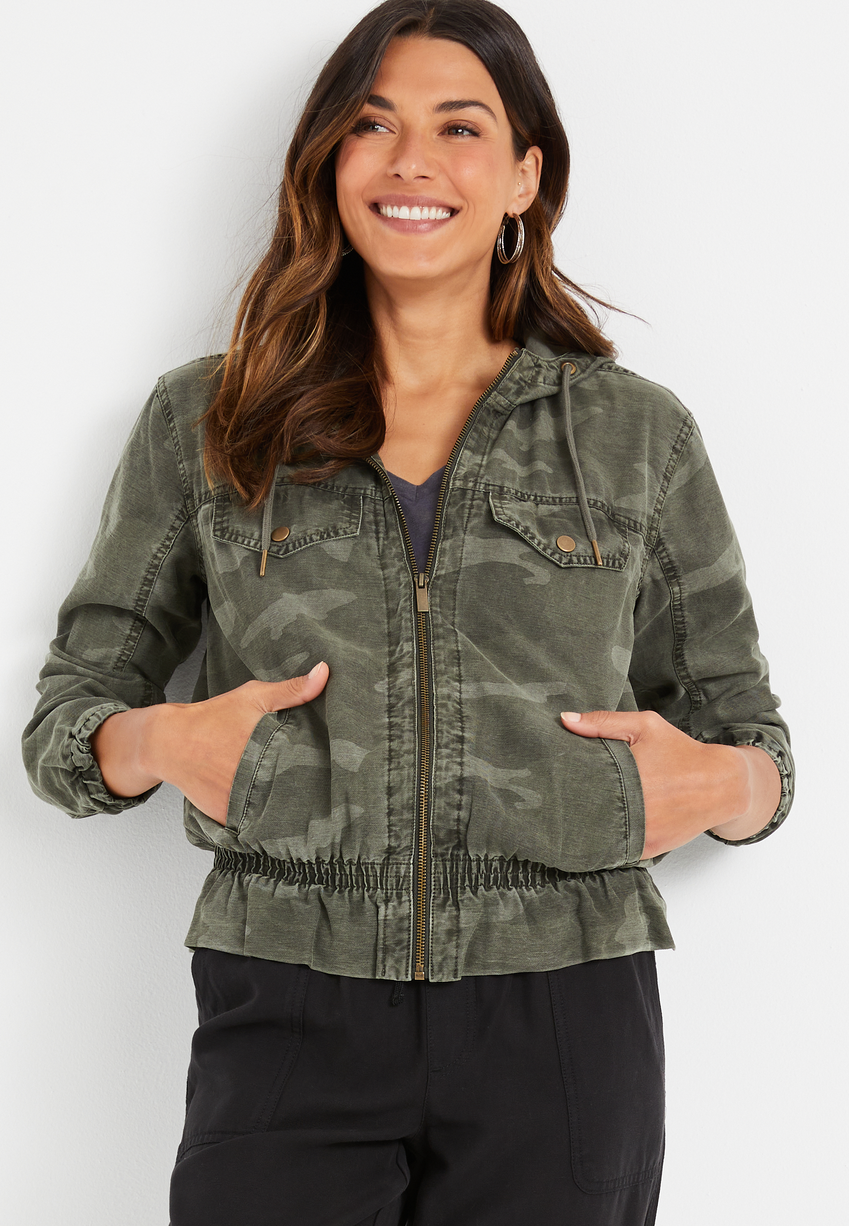 美品】MHL CROPPED ARMY JACKET 美品】MHL CROPPED ARMY JACKET