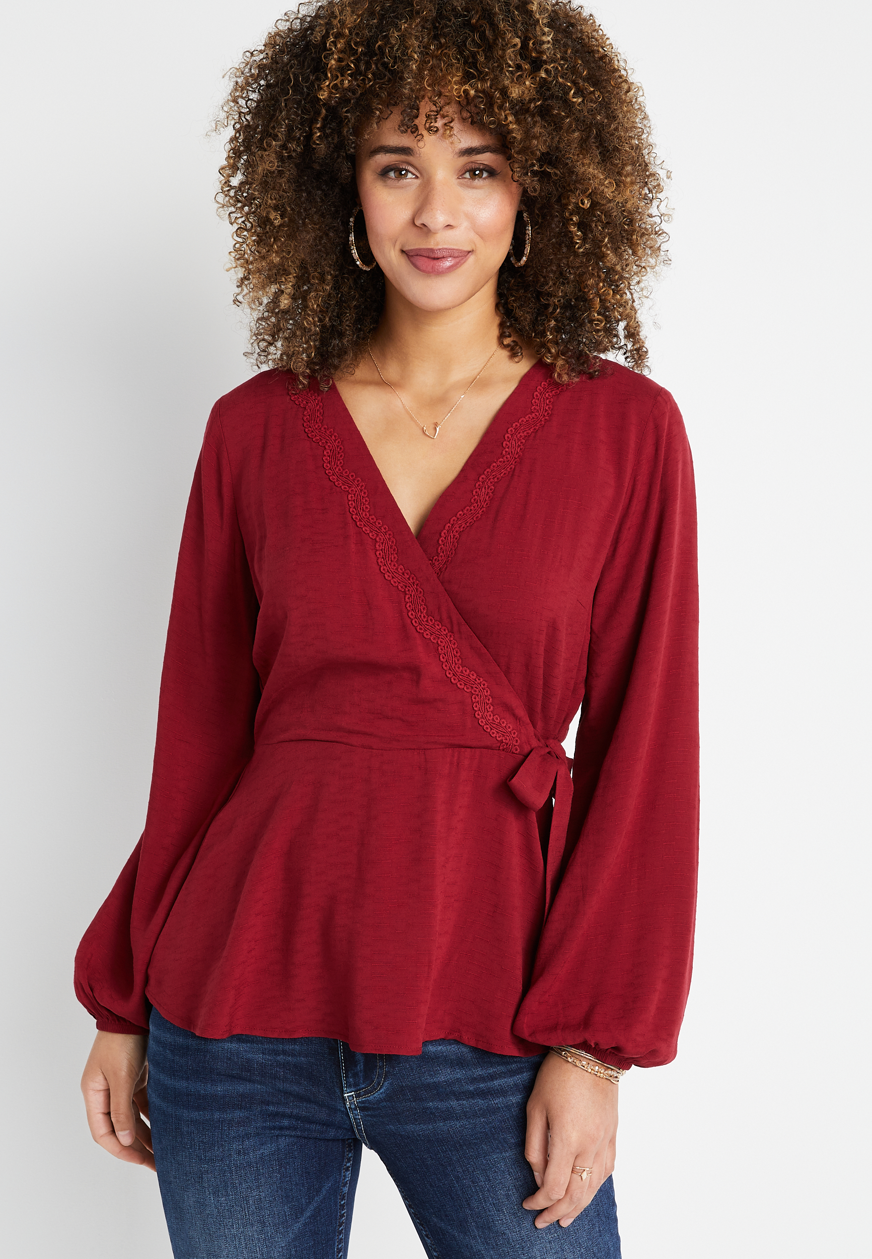 wrap red top