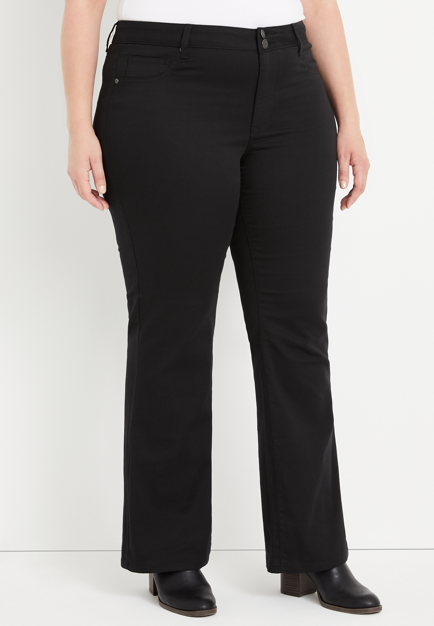 cheap plus size black jeans