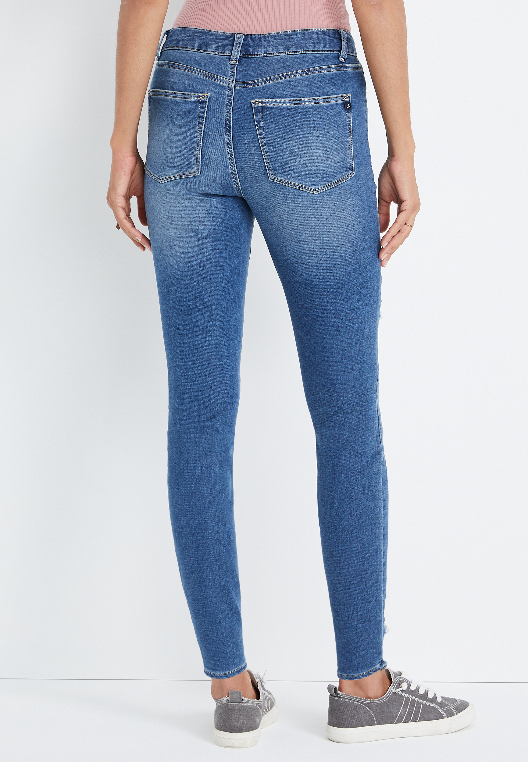 m jeans by maurices™ Super Soft High Rise Ripped Jegging