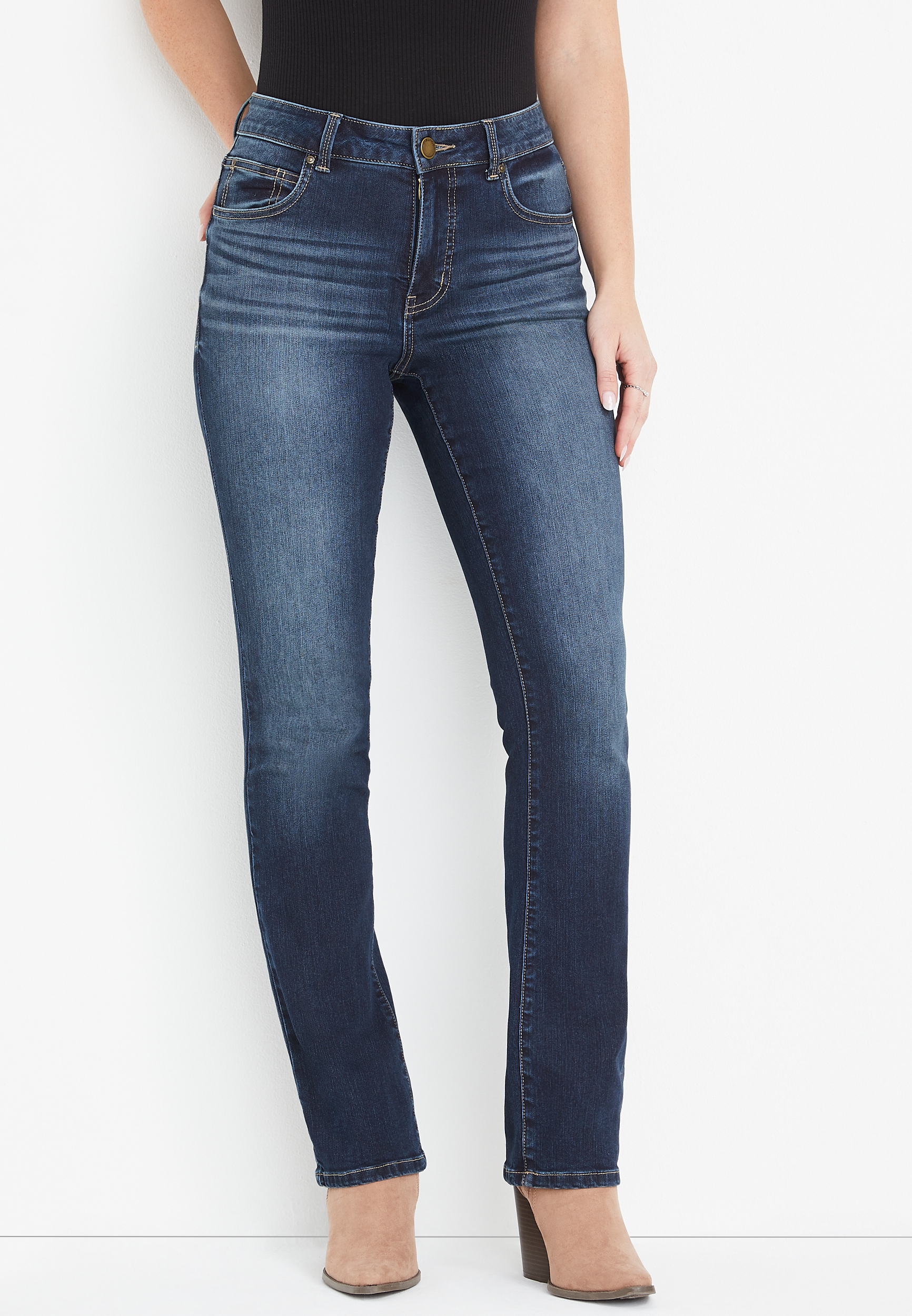 Plus Size m jeans by maurices™ Everflex™ High Rise Super Skinny Cropped Jean