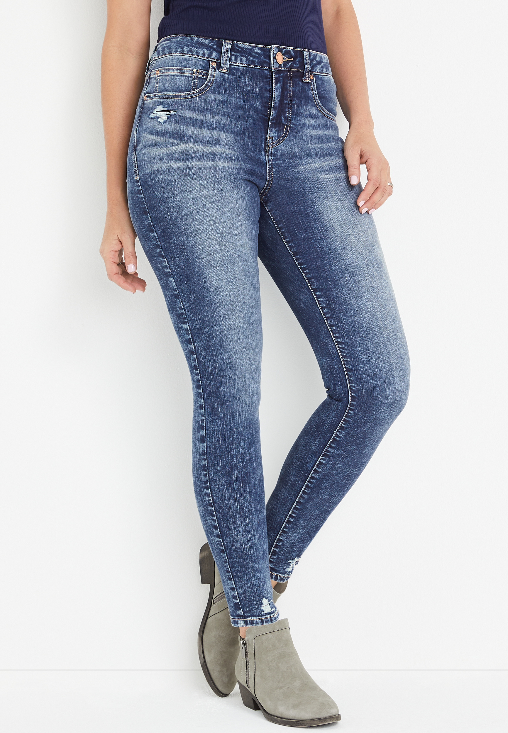 m jeans by maurices™ Everflex™ Super Skinny High Rise Stretch Jean