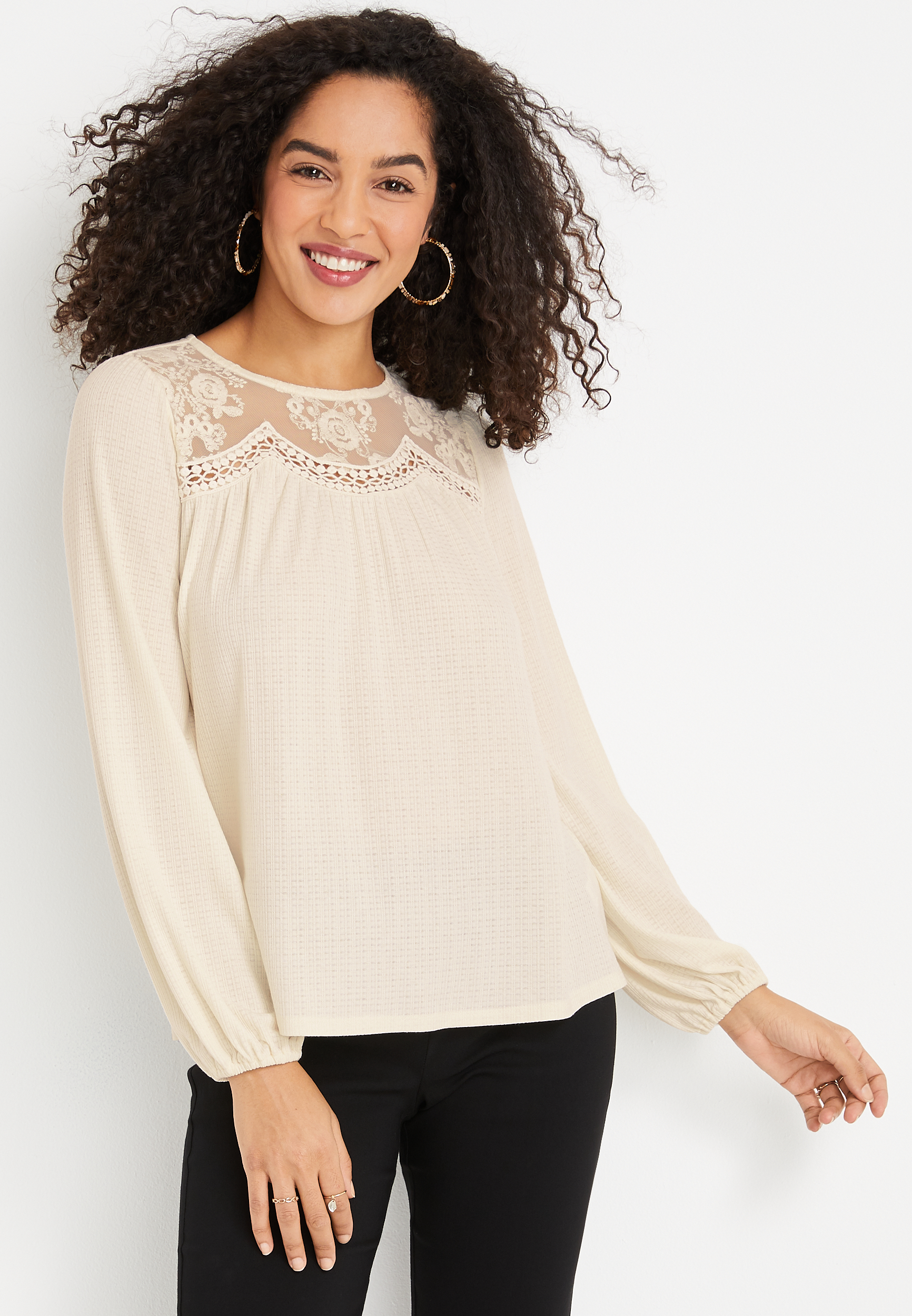 Maurices store lace top