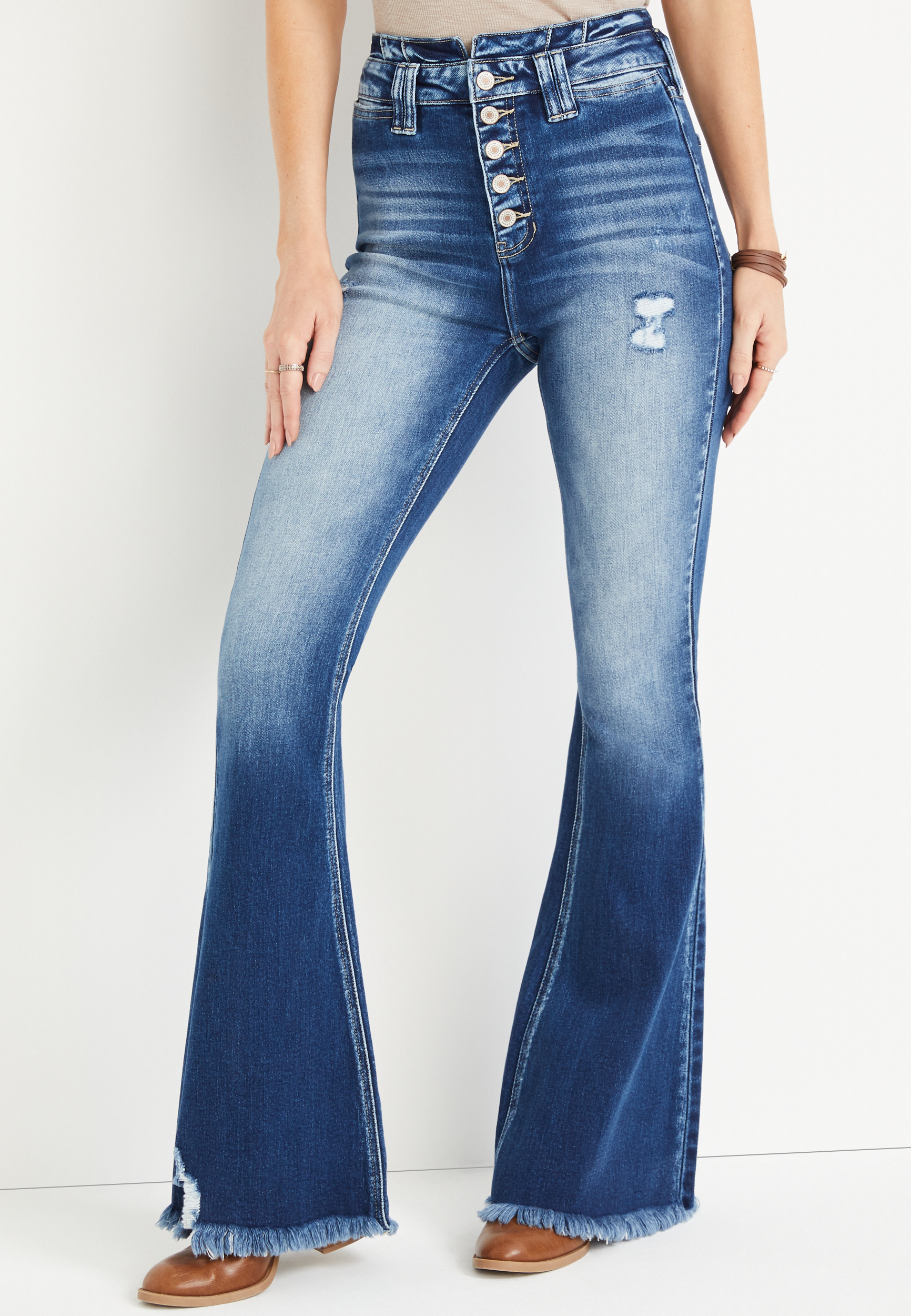 Kancan button hot sale fly jeans