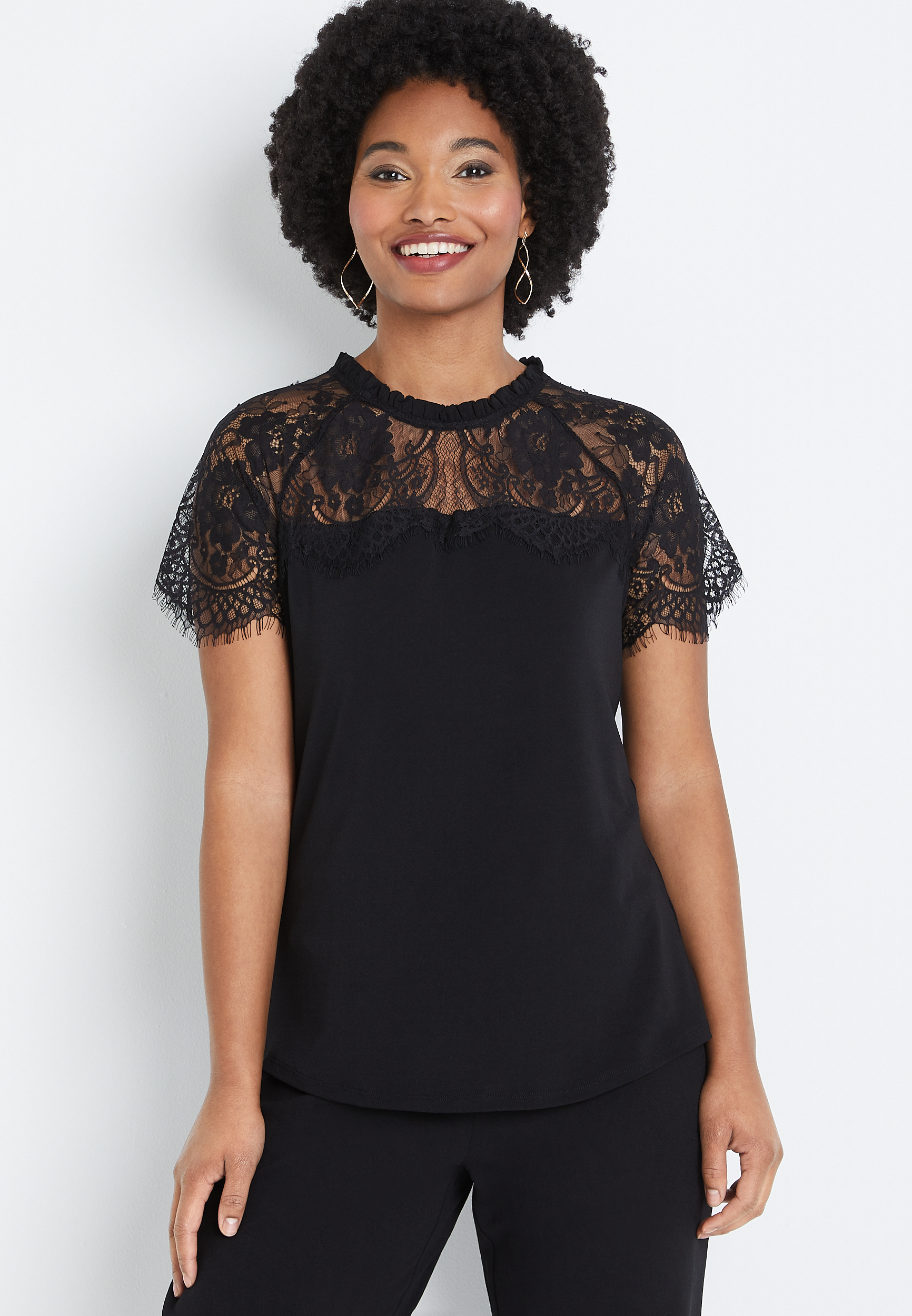 Maurices hot sale lace top