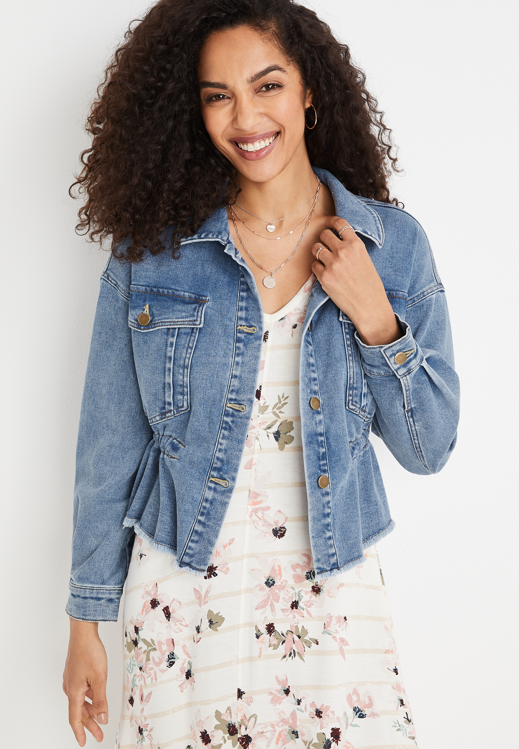 Cinch denim outlet jacket