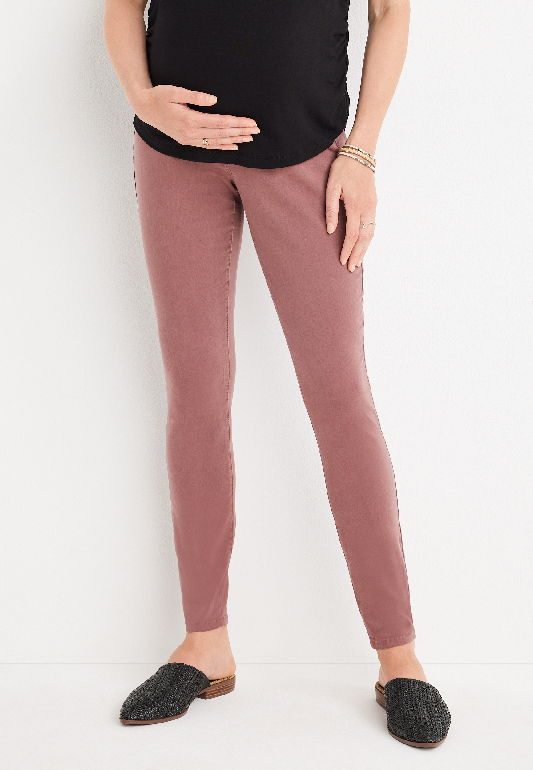 m jeans by maurices™ Over The Bump Colored Maternity Jegging