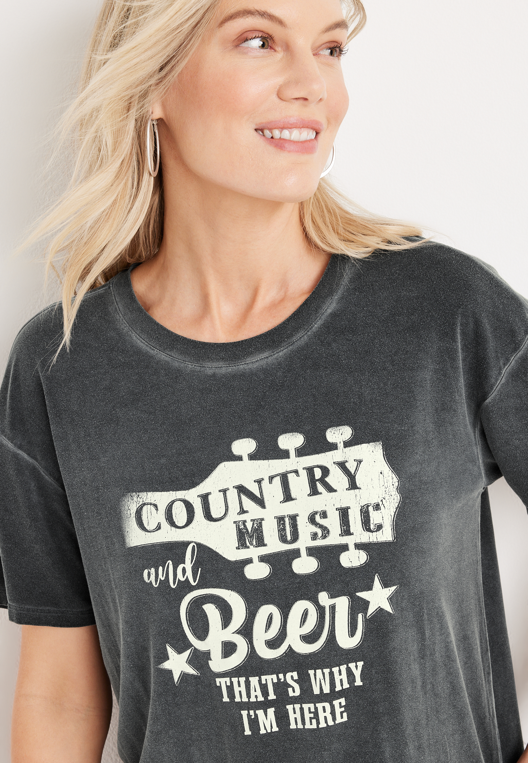 Music Lover Graphic Tee - Vintage Country Fan T-Shirt For Men & Women, Short Sleeve Casual Top