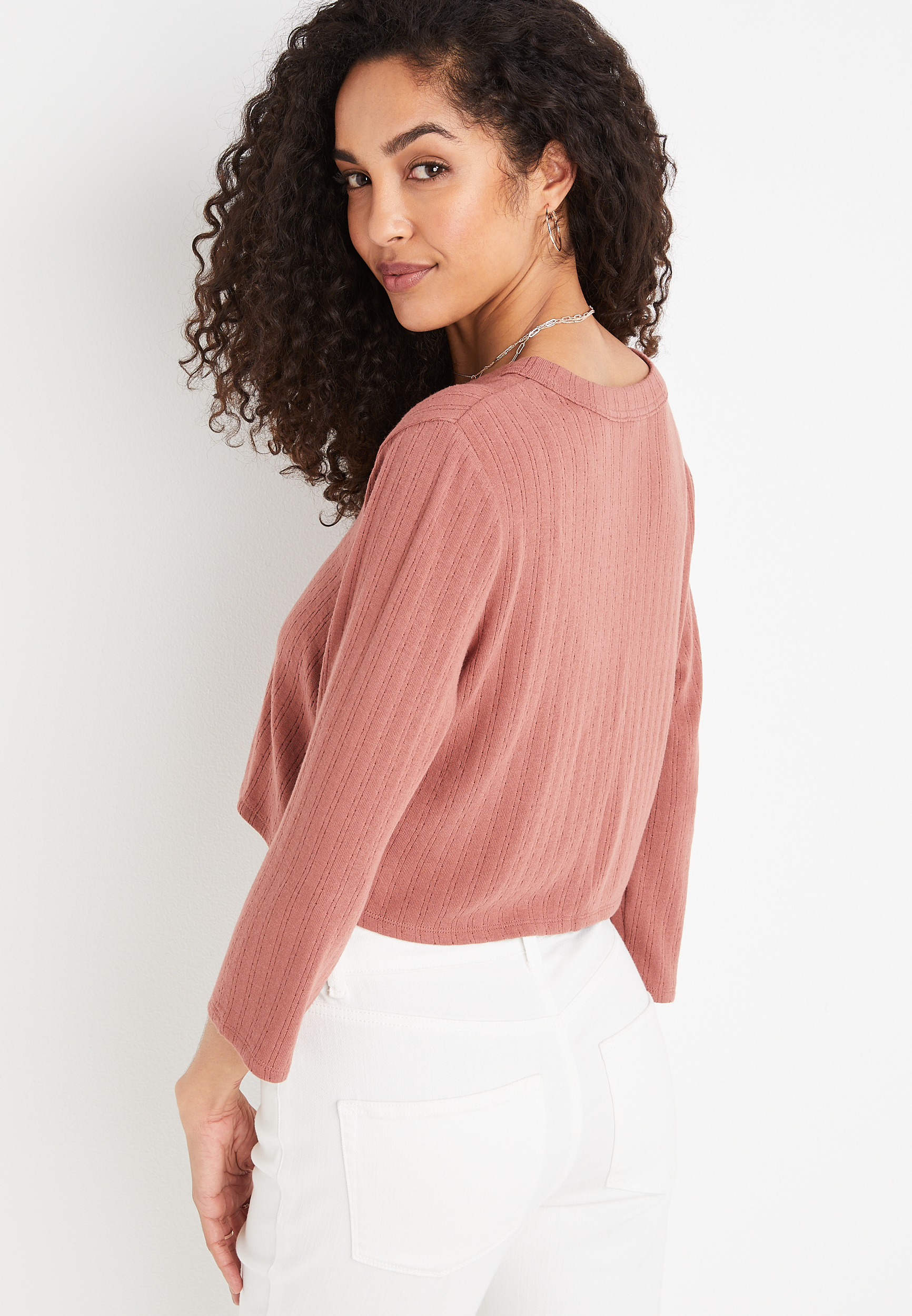 トップス theredthread S clip cardigan cropped Cropped Red Cardigans | REVOLVE