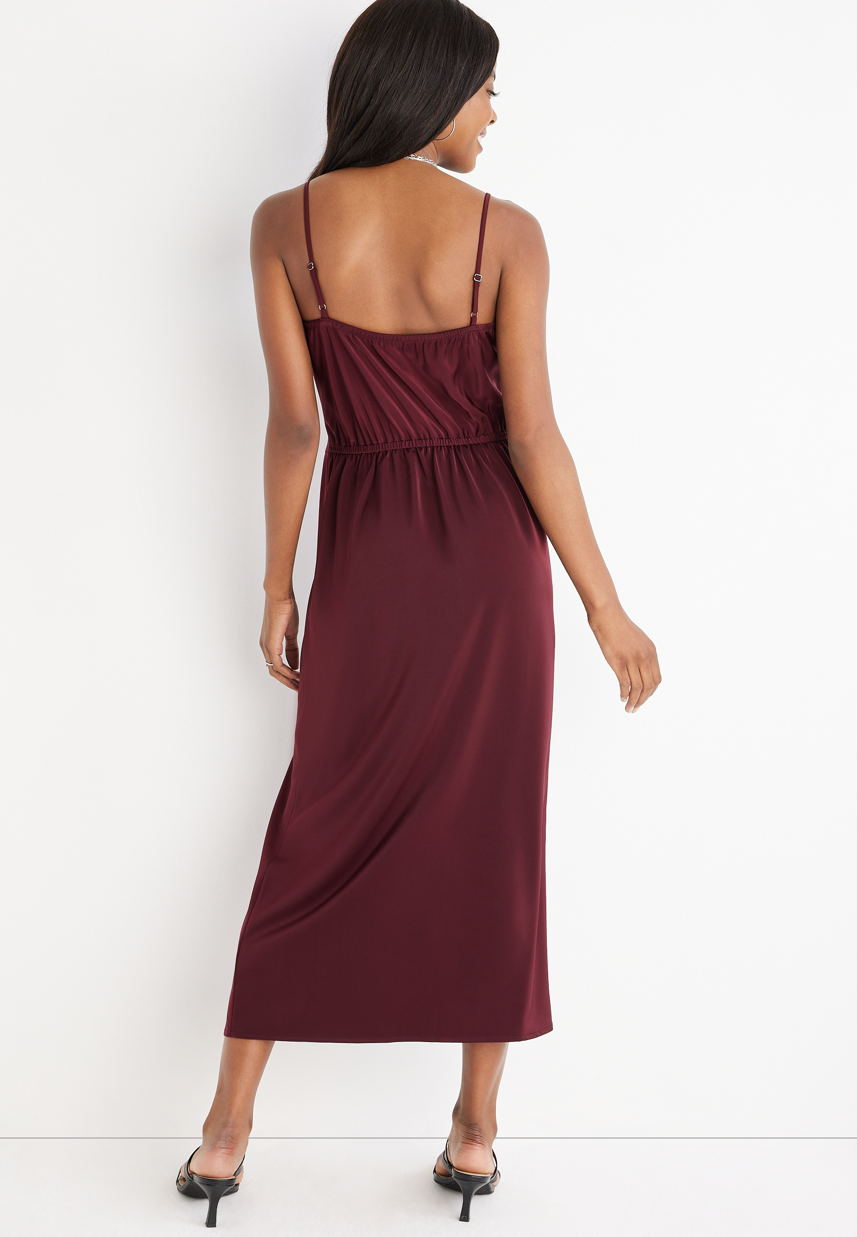 polka dot midi dress Polka Dot Draped Knit Midi Dress – self-portrait