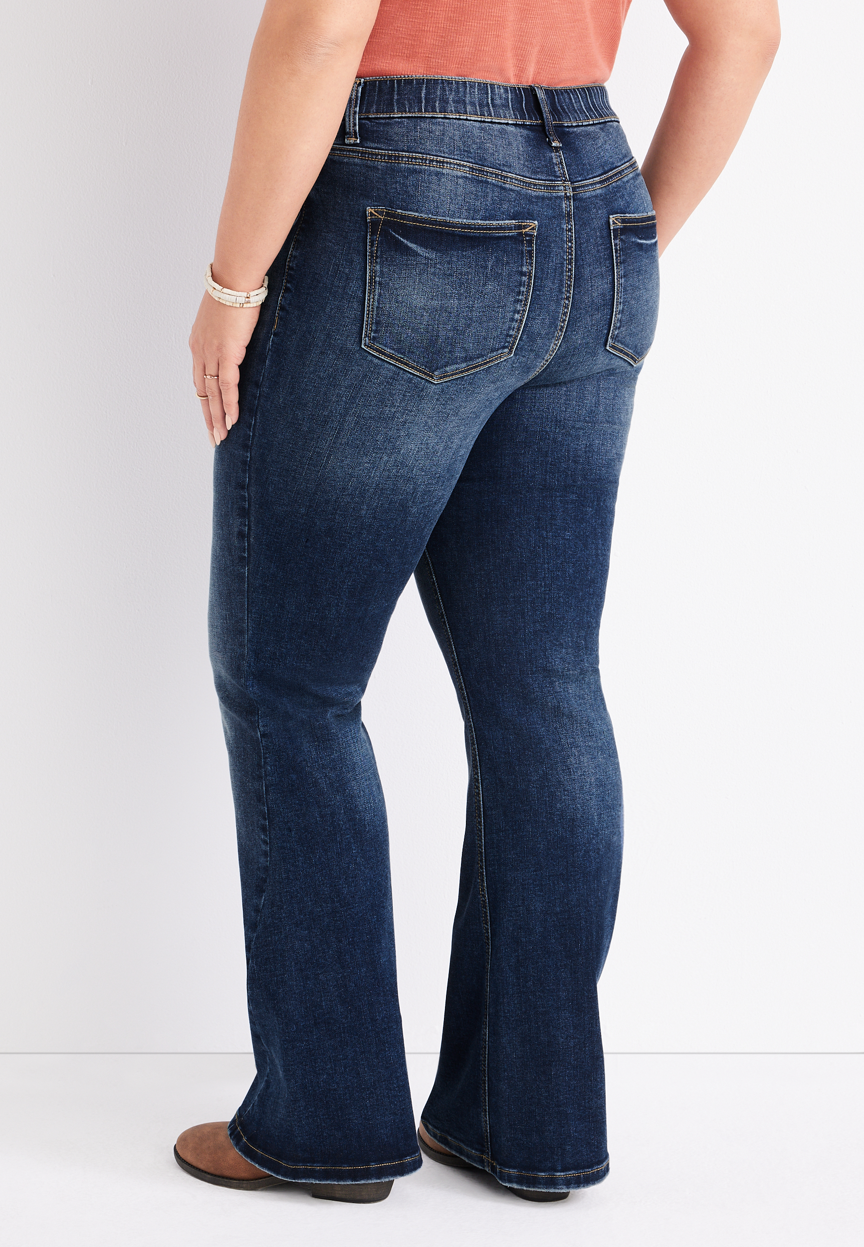 Plus Size m jeans by maurices™ Cool Comfort Crossover High Rise Pull On  Super Skinny Jean