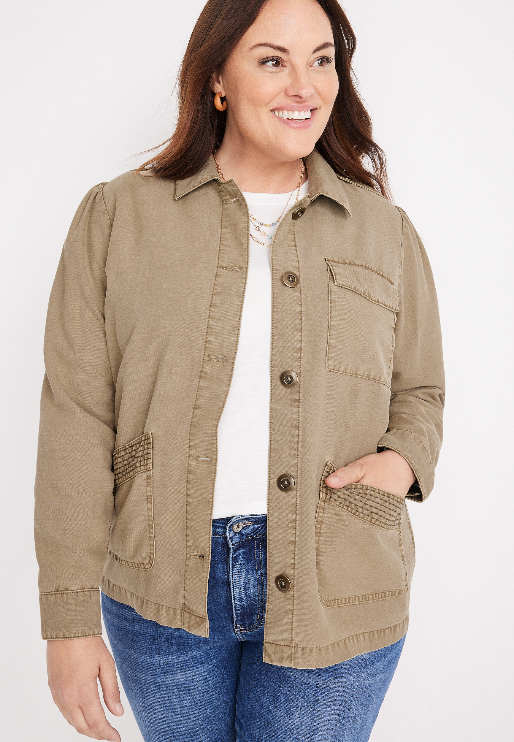 Plus Size Utility Jacket maurices