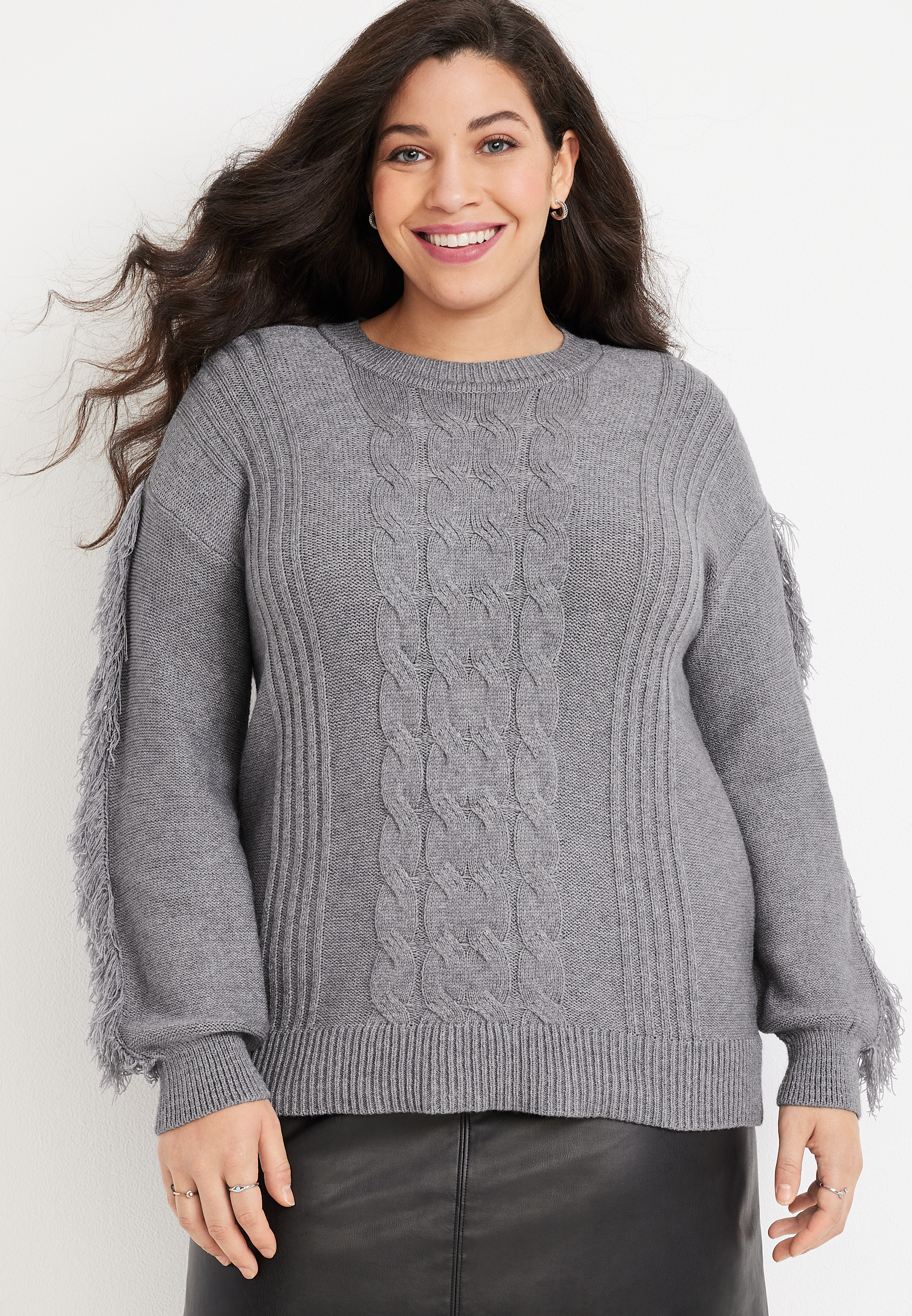 Plus size hotsell fringe sweater