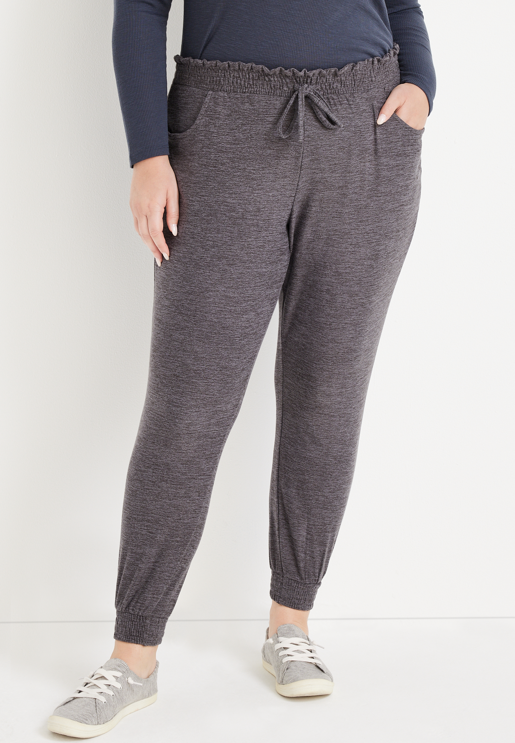 ISLAND MID RISE JOGGER UPF 50+, TRUE NAVY