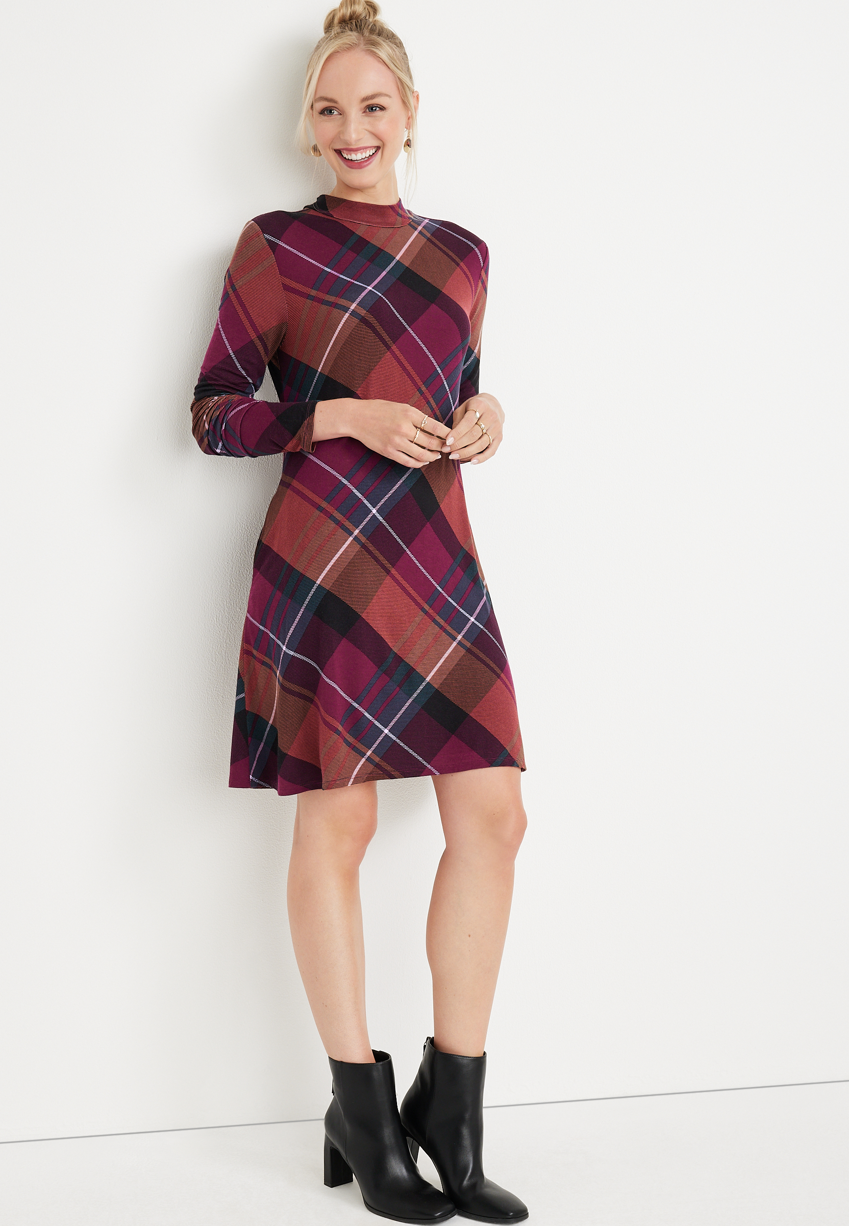 Maurices buffalo plaid clearance dress