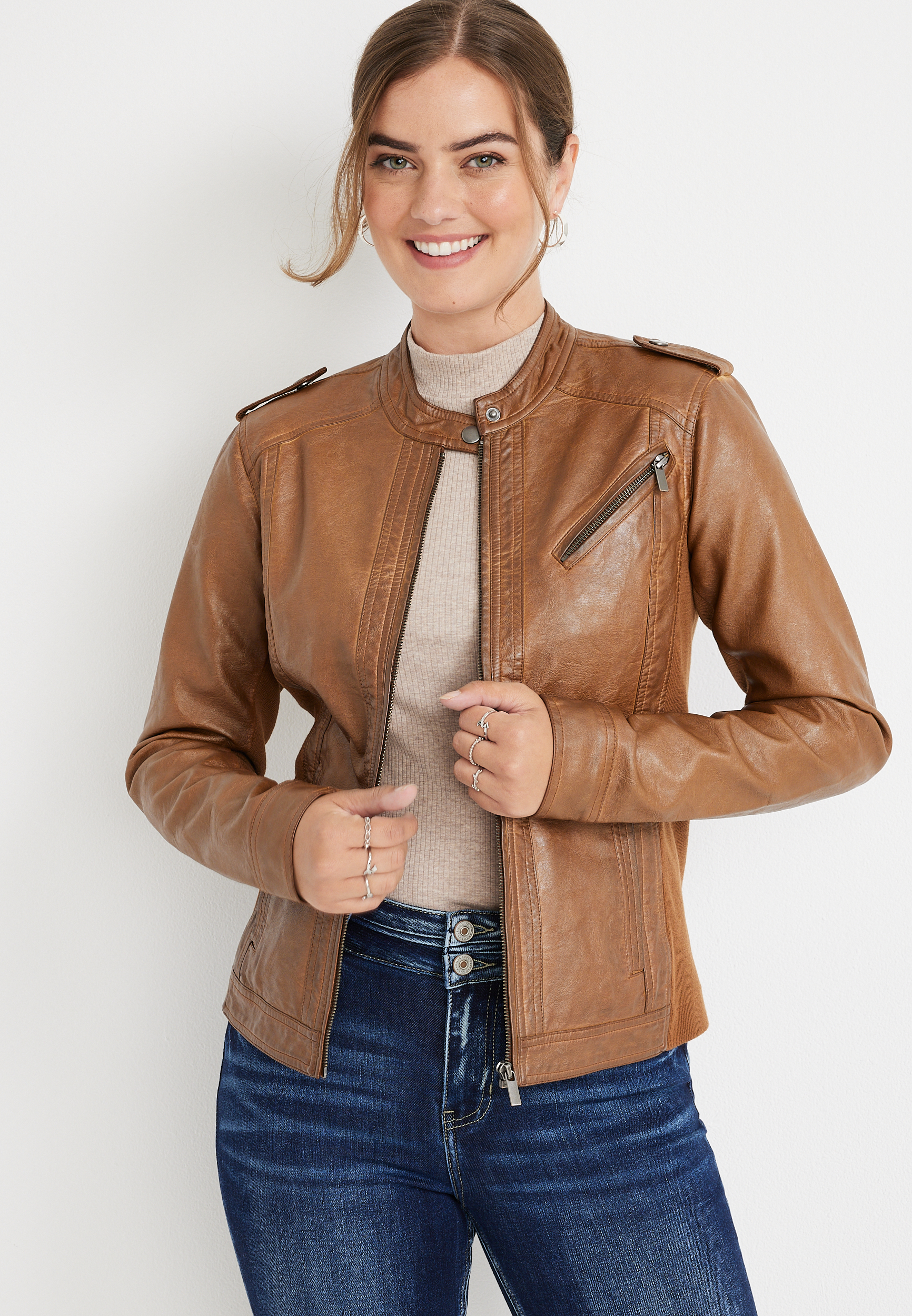 Maurices faux hotsell leather jacket