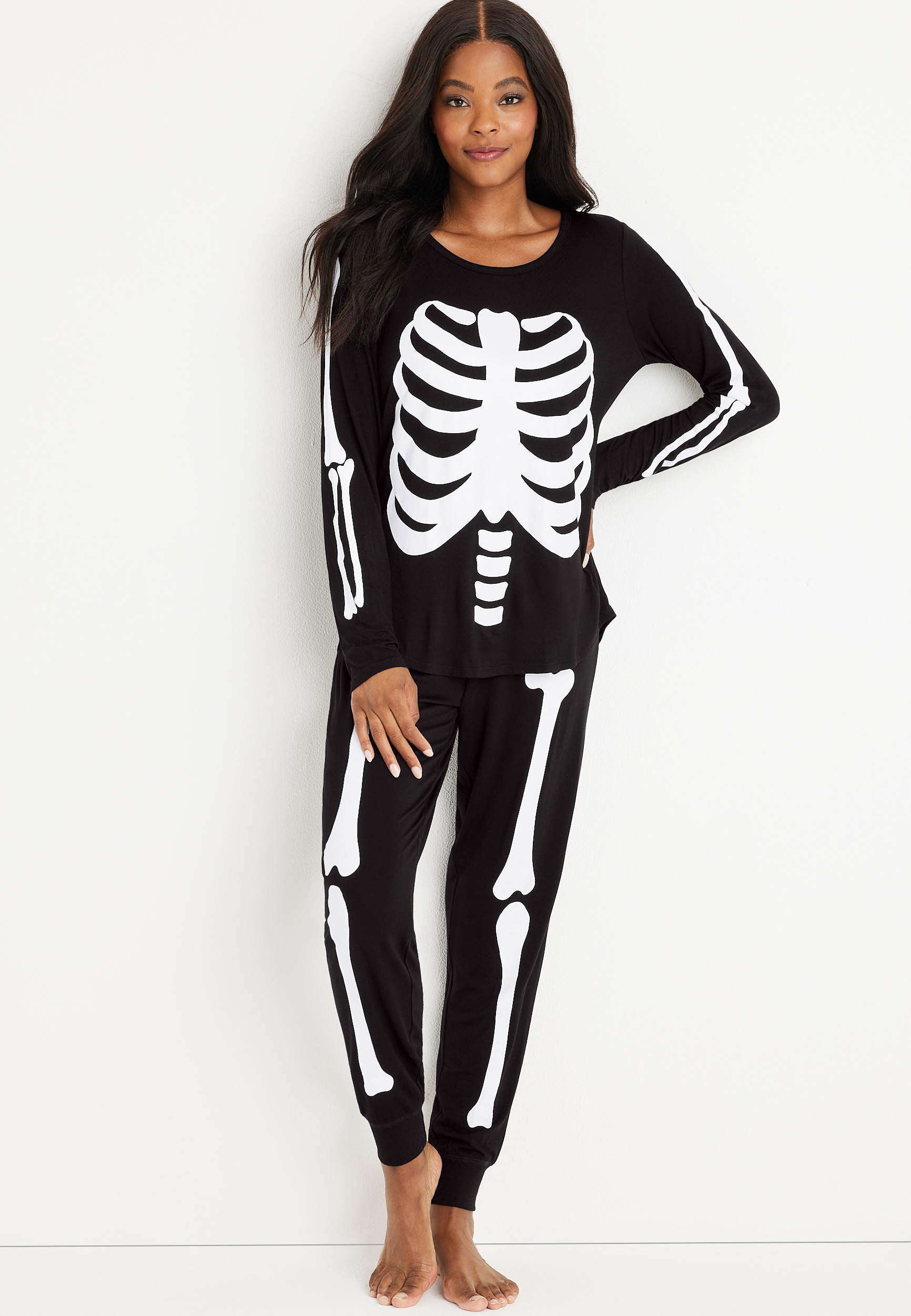 Skeleton pyjamas deals womens