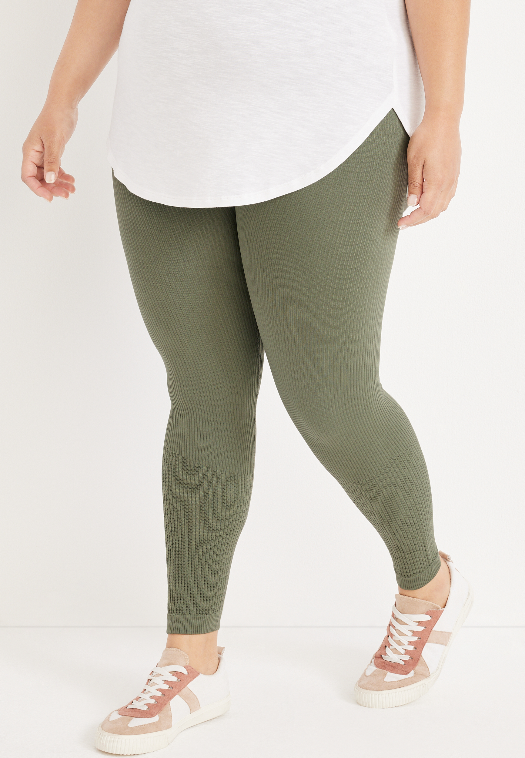 W243 Ribbed Seamless Legging