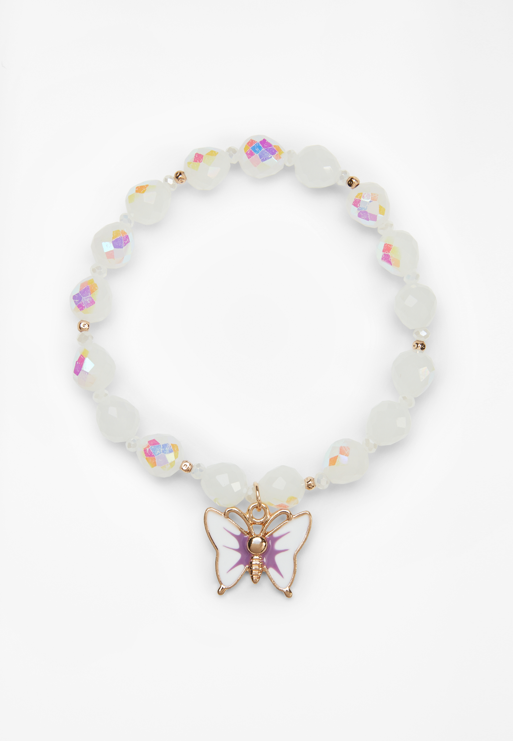 Evsie Girls Beaded Star Stretch Bracelet