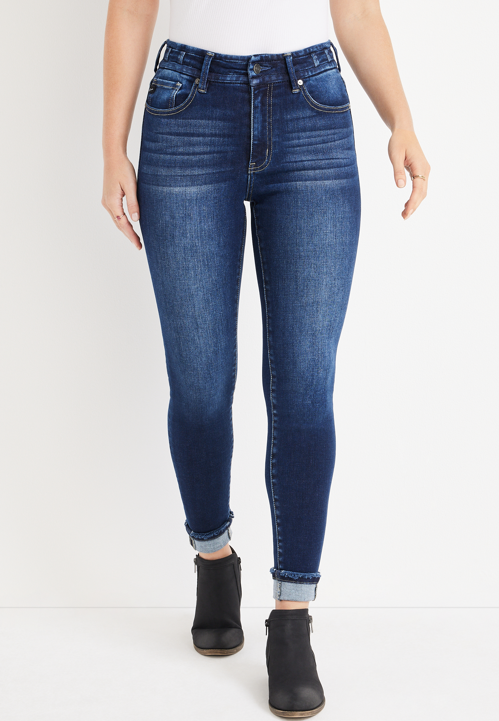 Alexa High Rise Skinny Jeans: Medium Light Blue - 5wcrgk2