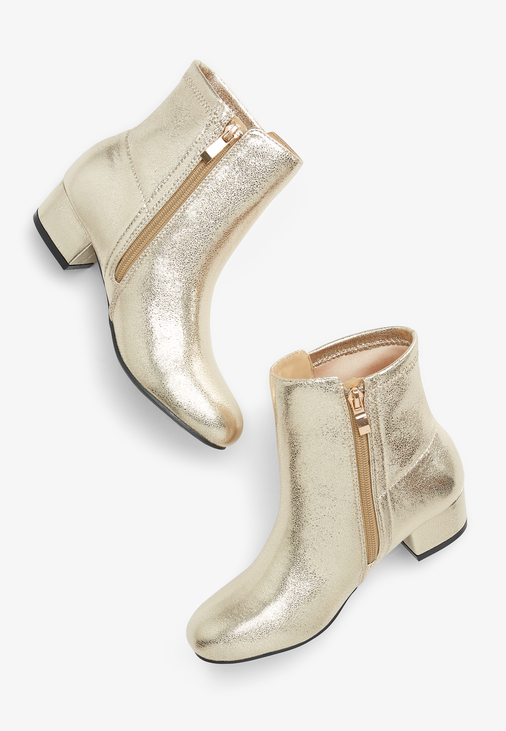 Girls gold outlet booties