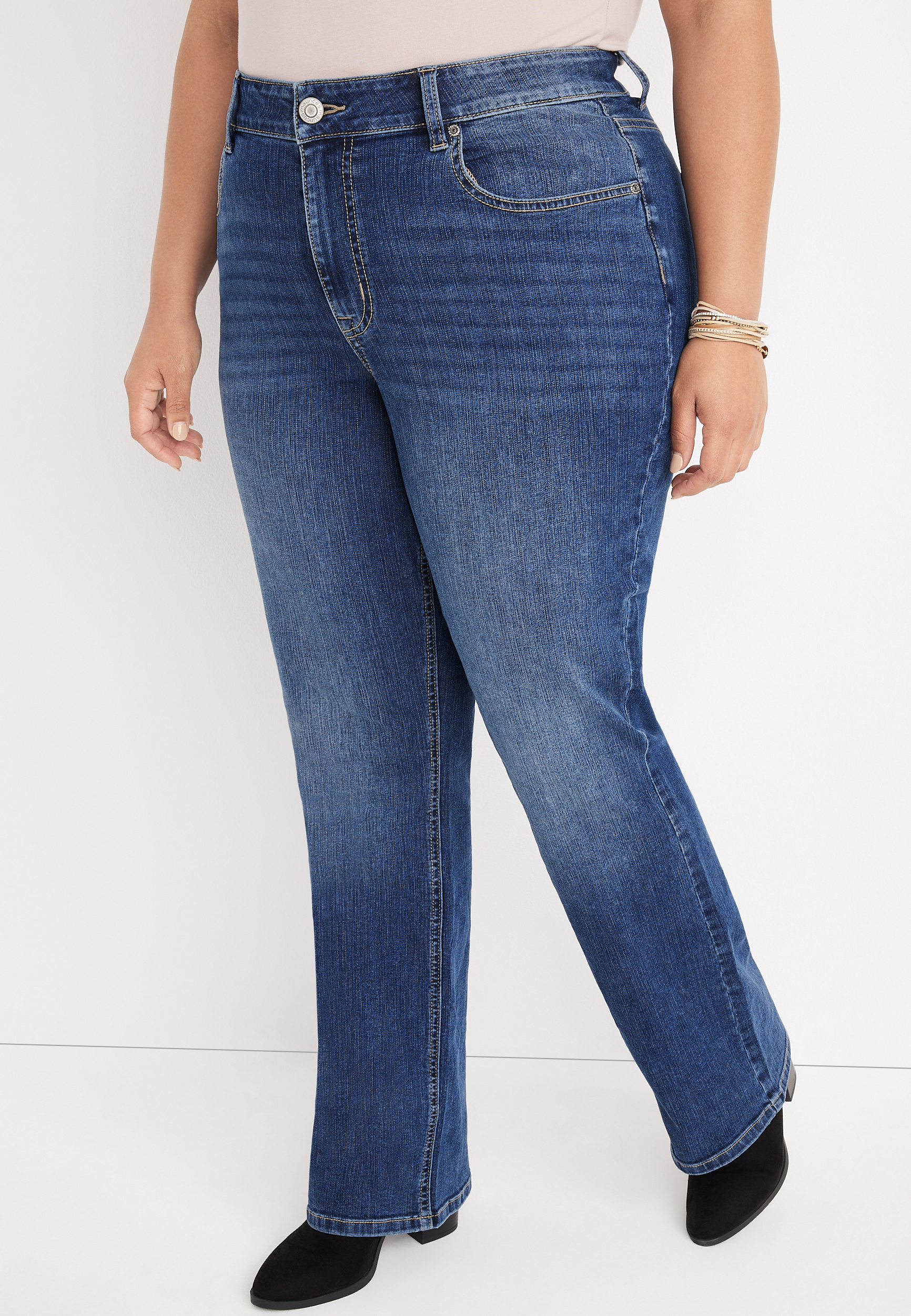 Plus Size m jeans by maurices™ Classic Slim Boot Curvy High Rise Jean