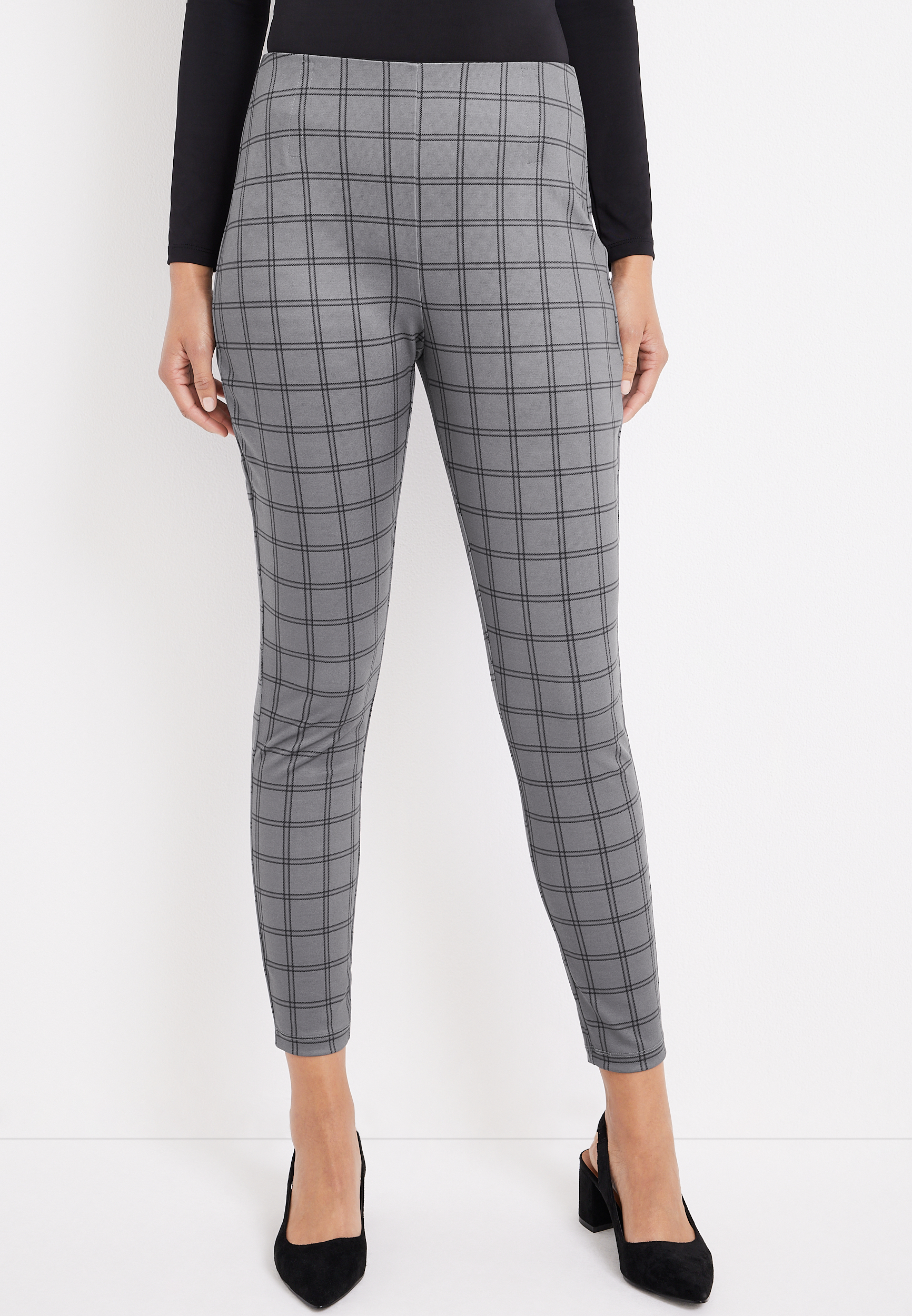 Maurices plaid hot sale pants