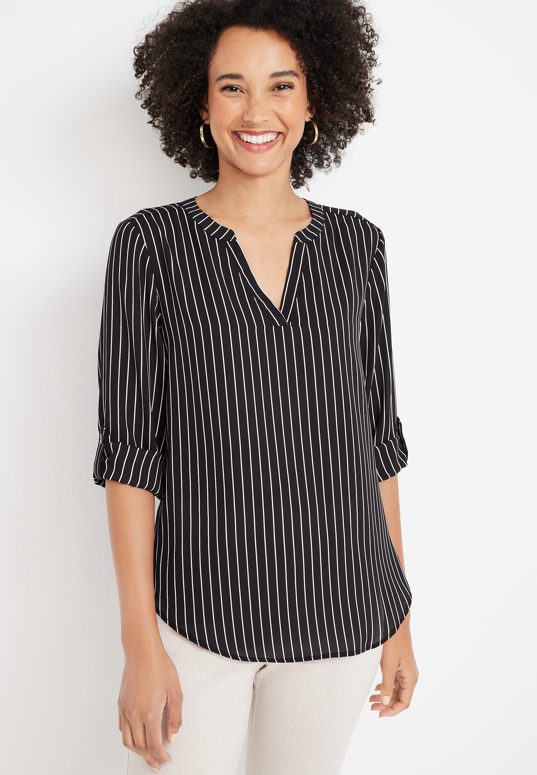 atwood-striped-3-4-sleeve-popover-blouse-maurices