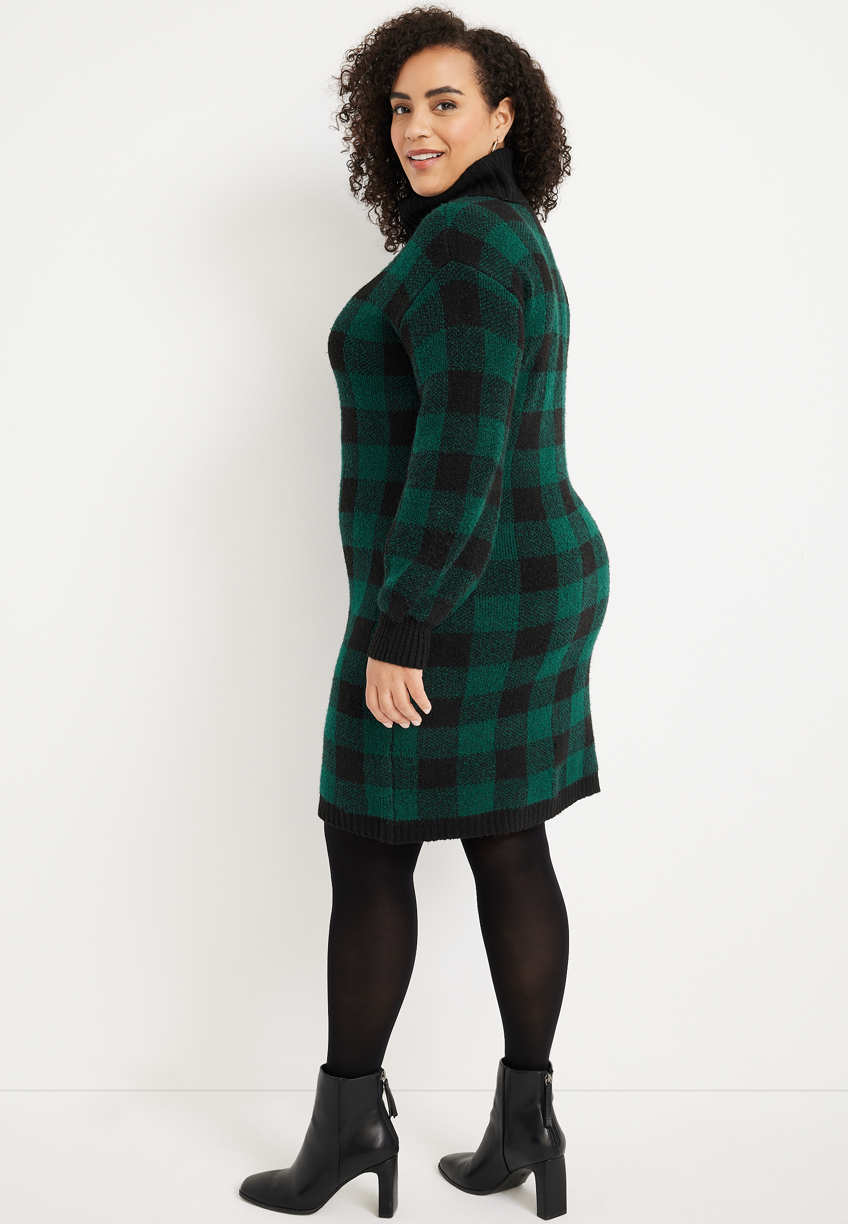 green plaid dress plus size Widow Plus Size Vegan Leather Strap Plaid Zipper Mini Dress – Dolls Kill
