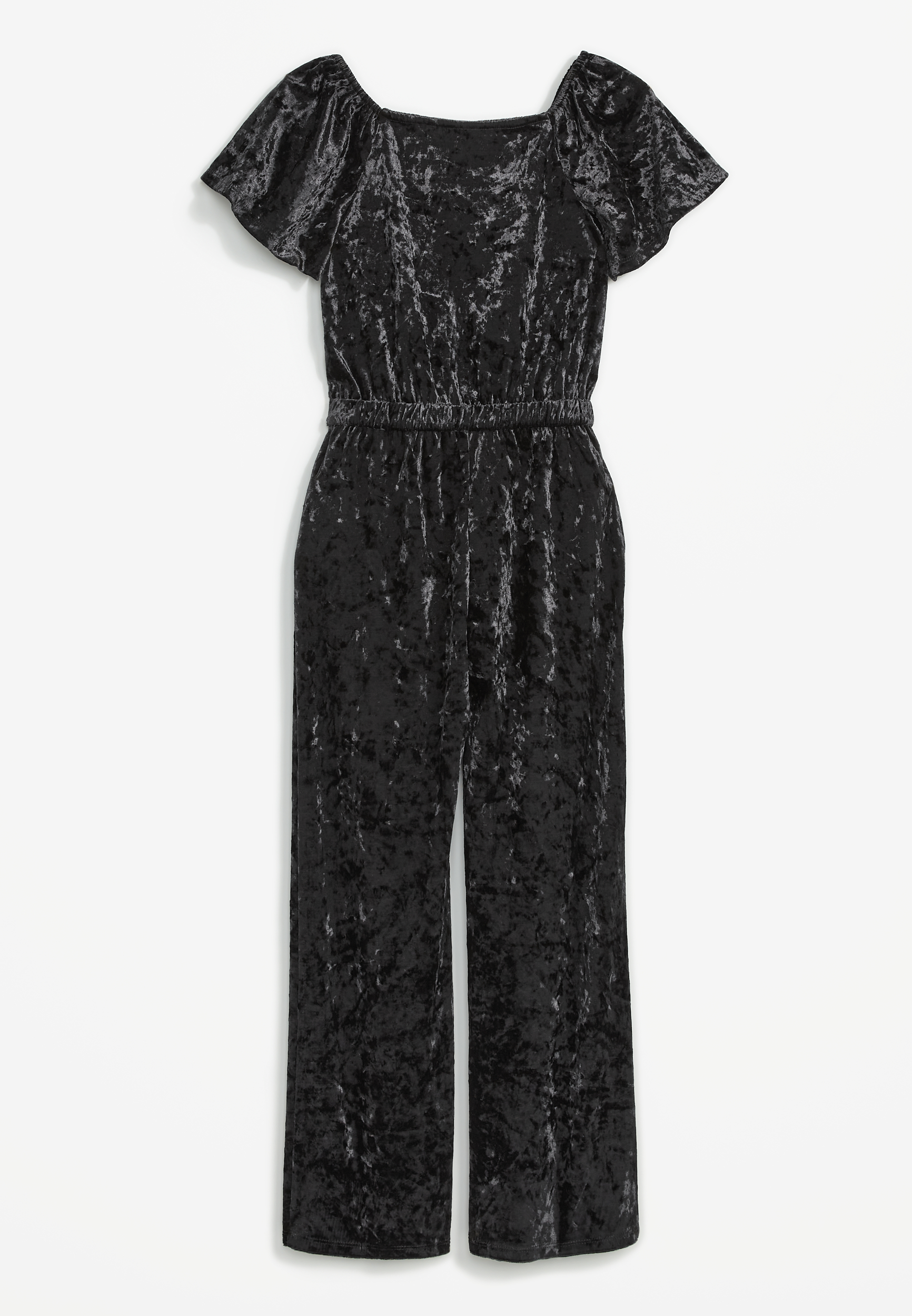 Girls shop velvet jumpsuit