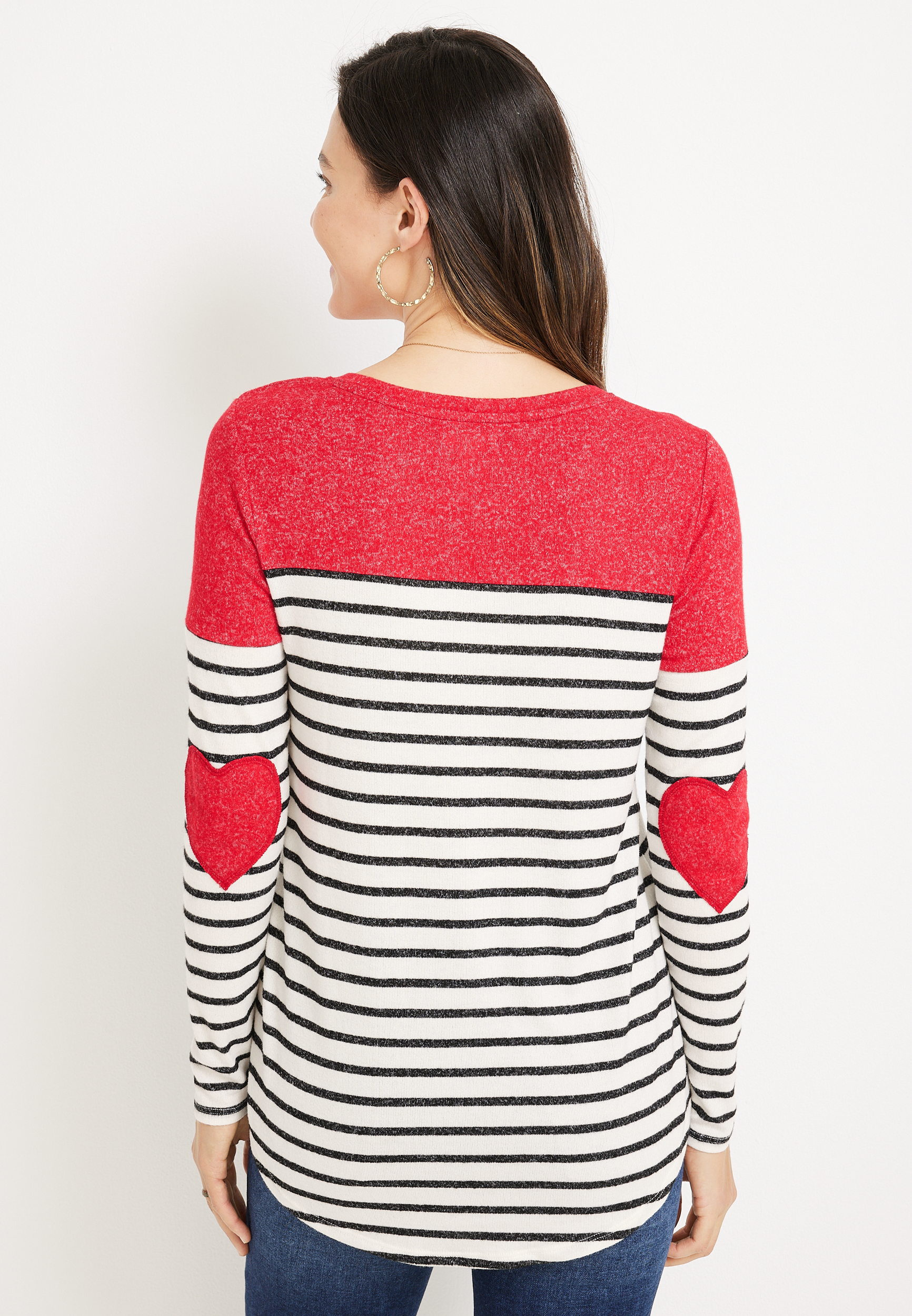 Heart Elbow Patch Jumper Tartan Skirt Kerri Rosenthal Marlowe