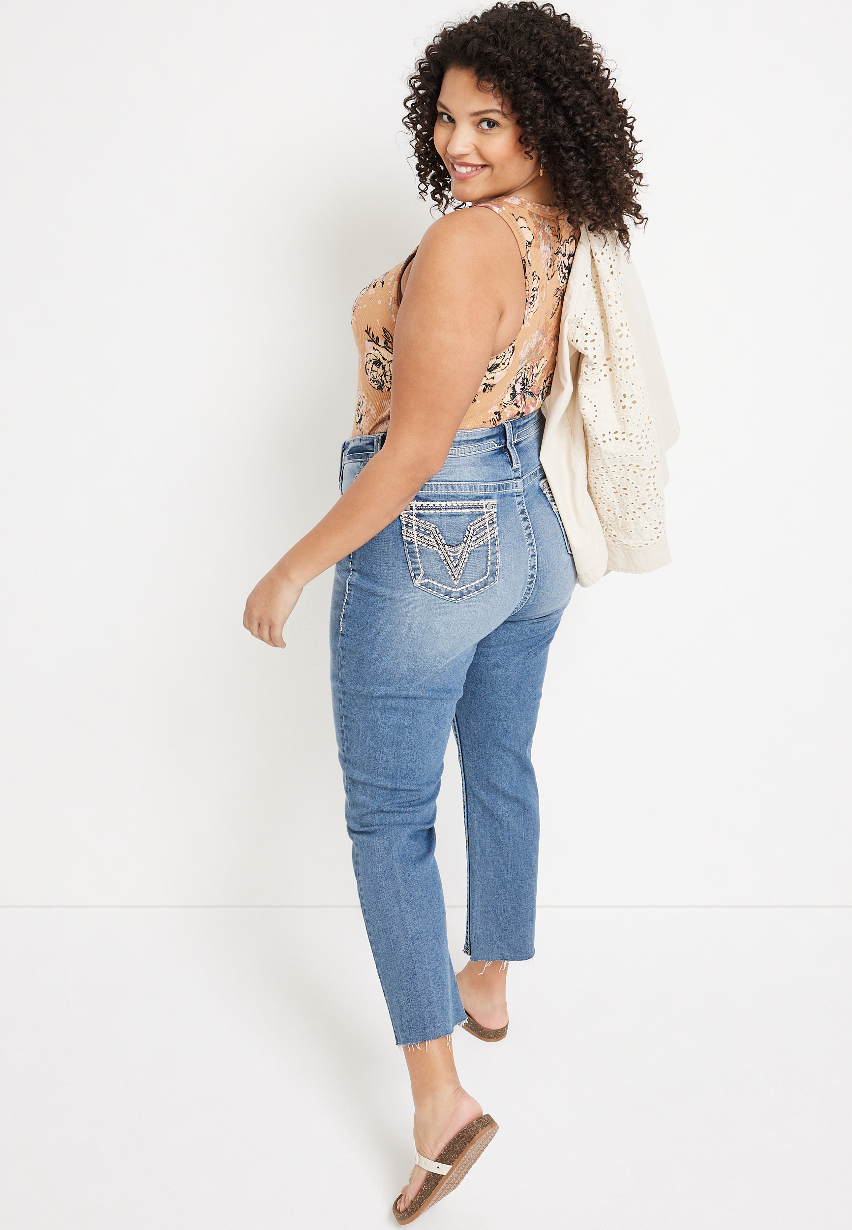 Plus Size Straight High Rise | maurices