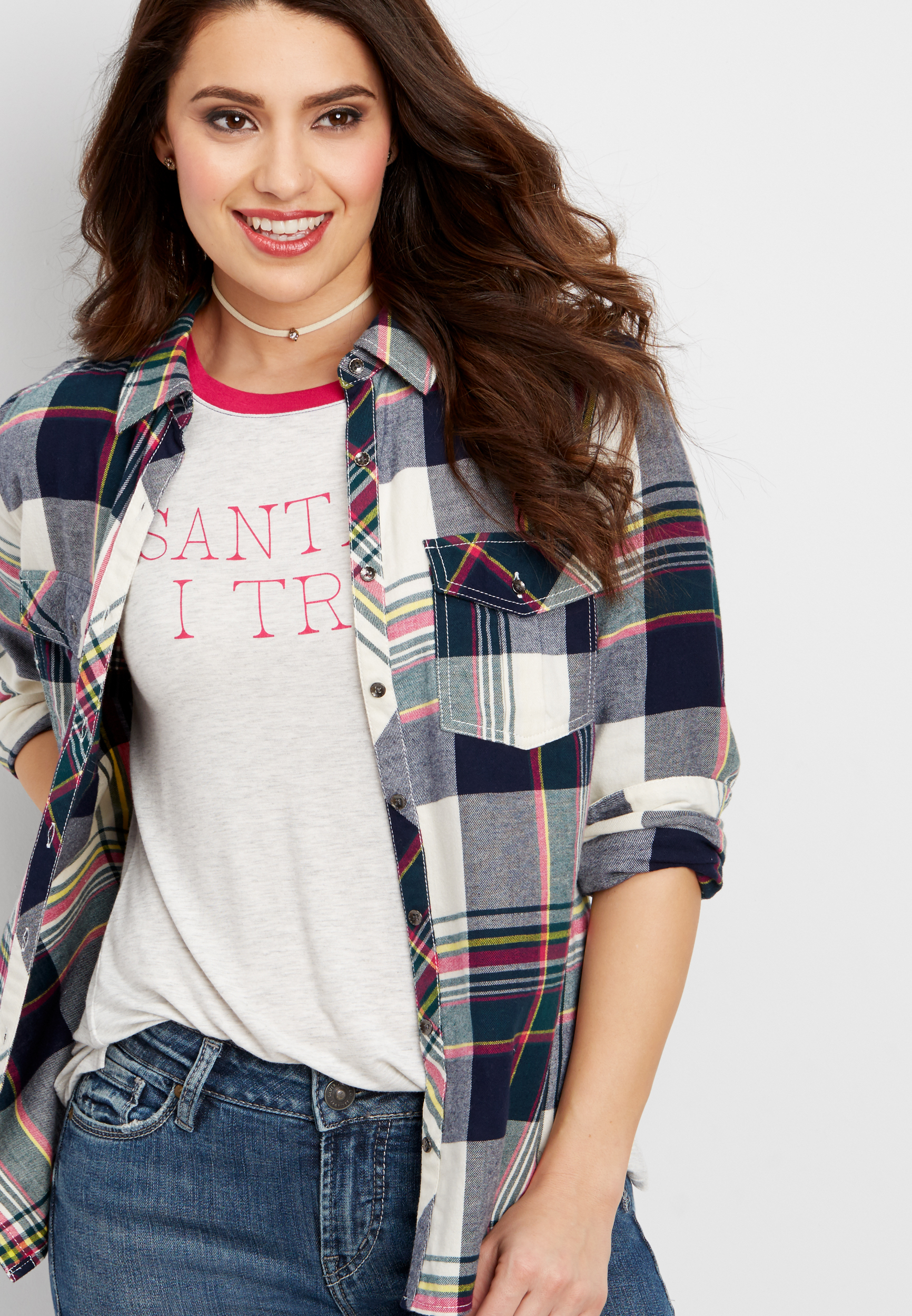 Chemise Légère à Manches Longues - Maurices - Taille M - Rayures Multicolores