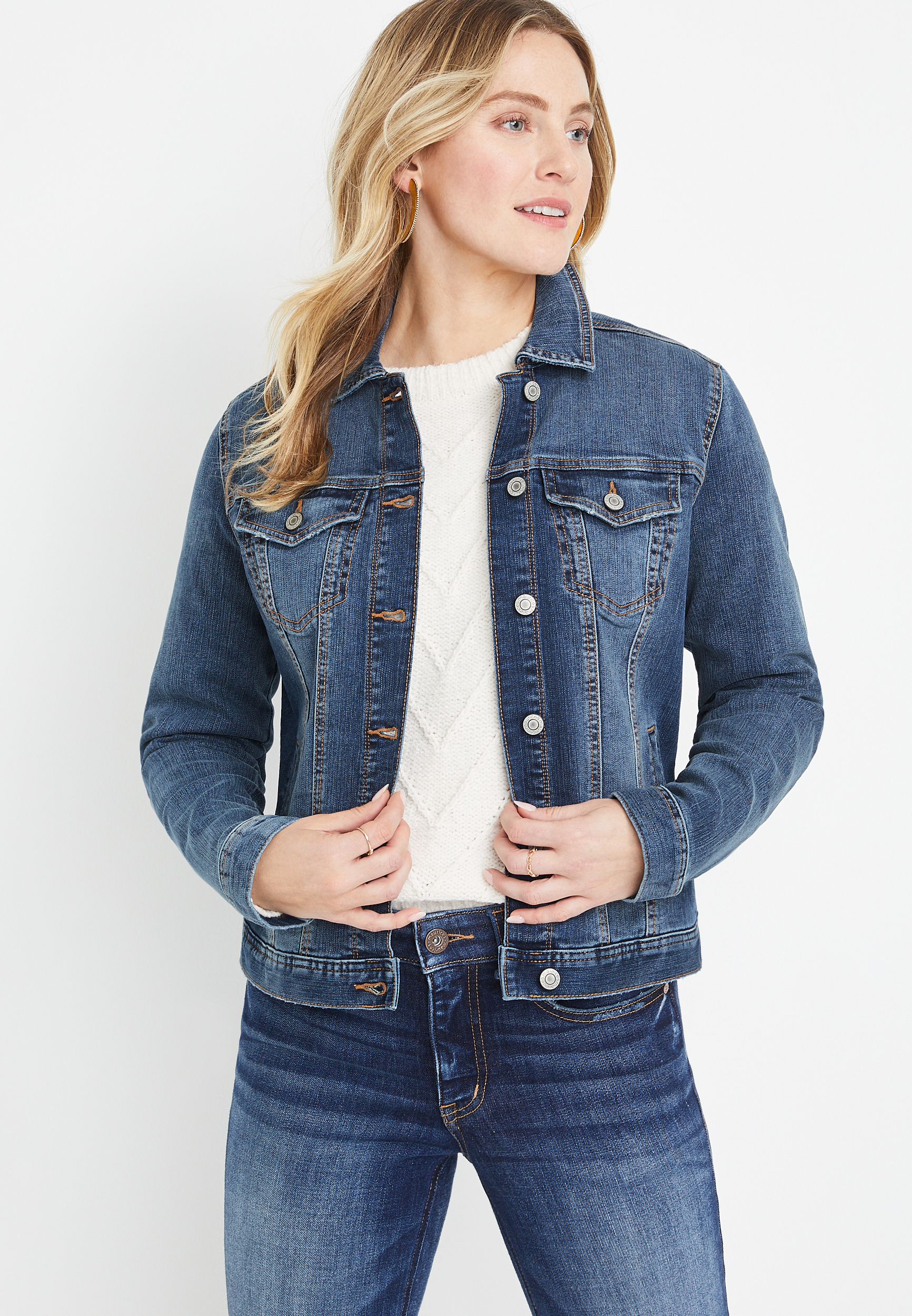 blue denim jacket