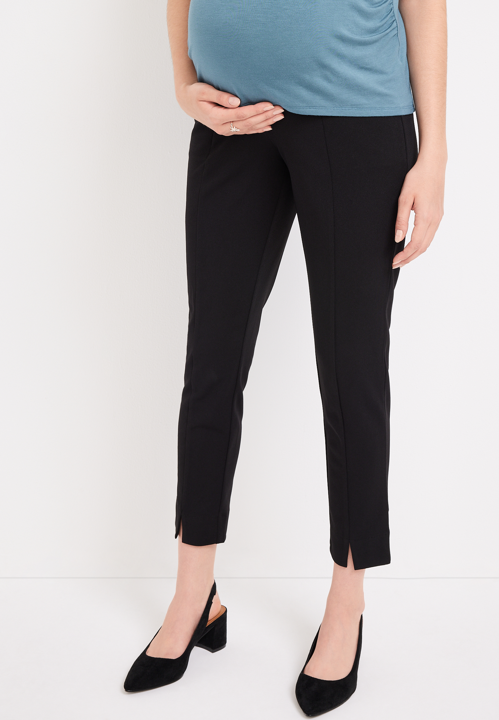 Ever Go Over The Bump Slim Straight Maternity Pant maurices