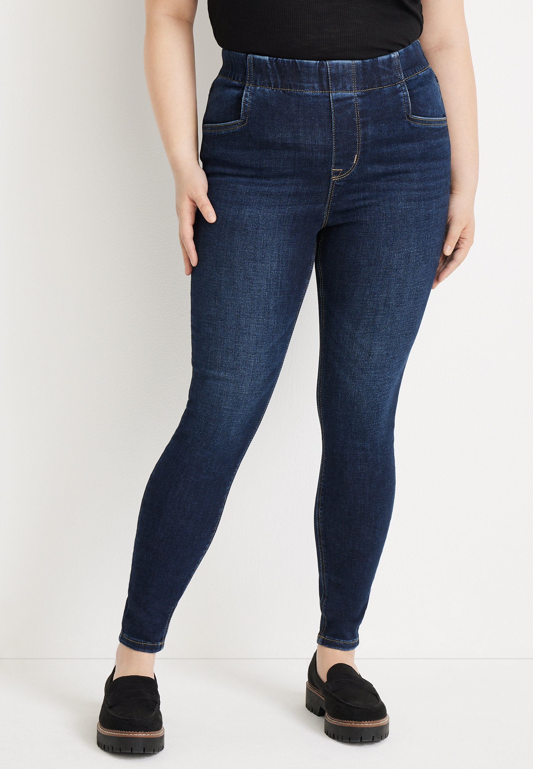 m jeans by maurices™ Cool Comfort Mid Fit Mid Rise Pull On Ankle